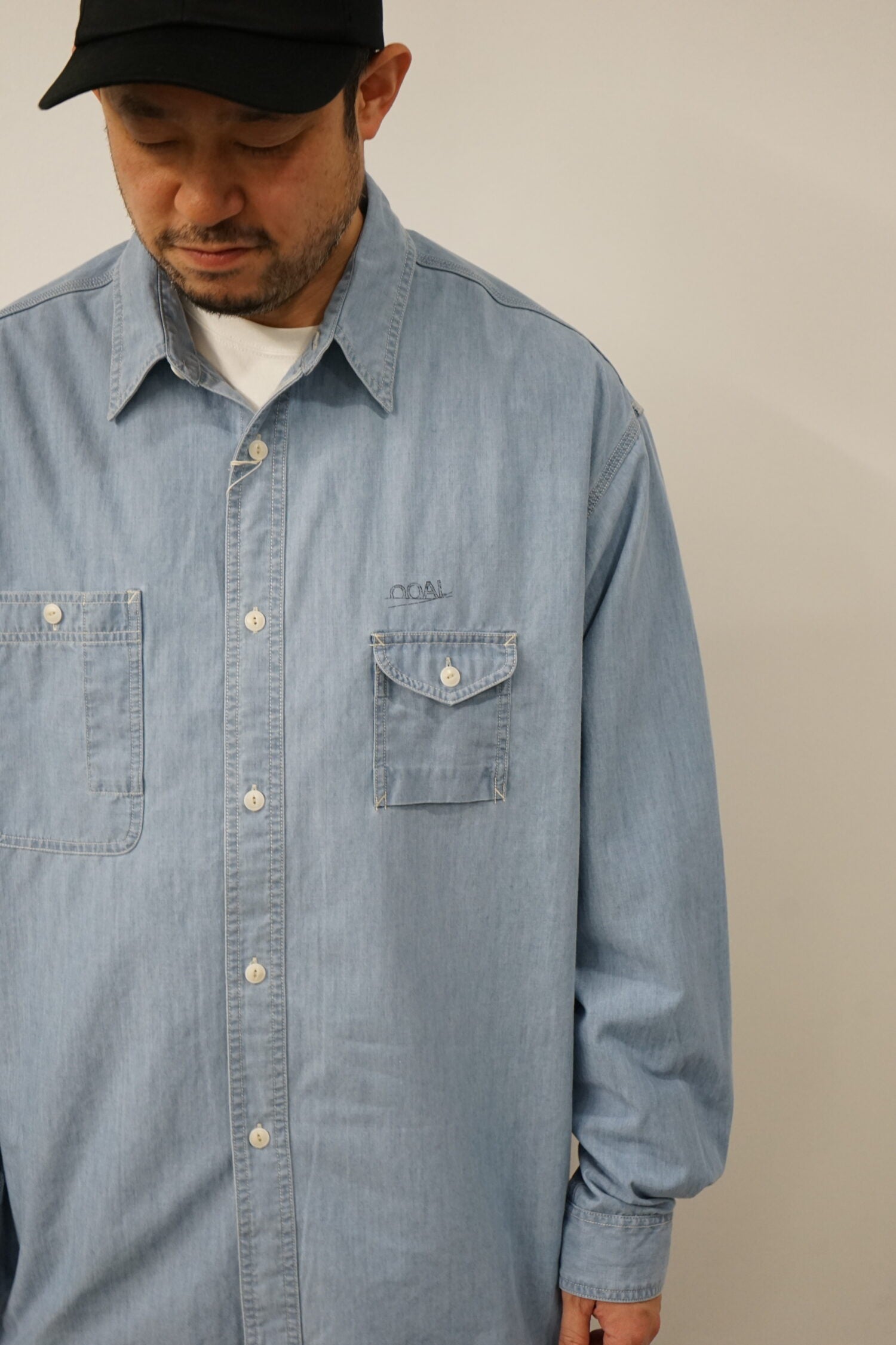 Regular Collar Chambray Shirt