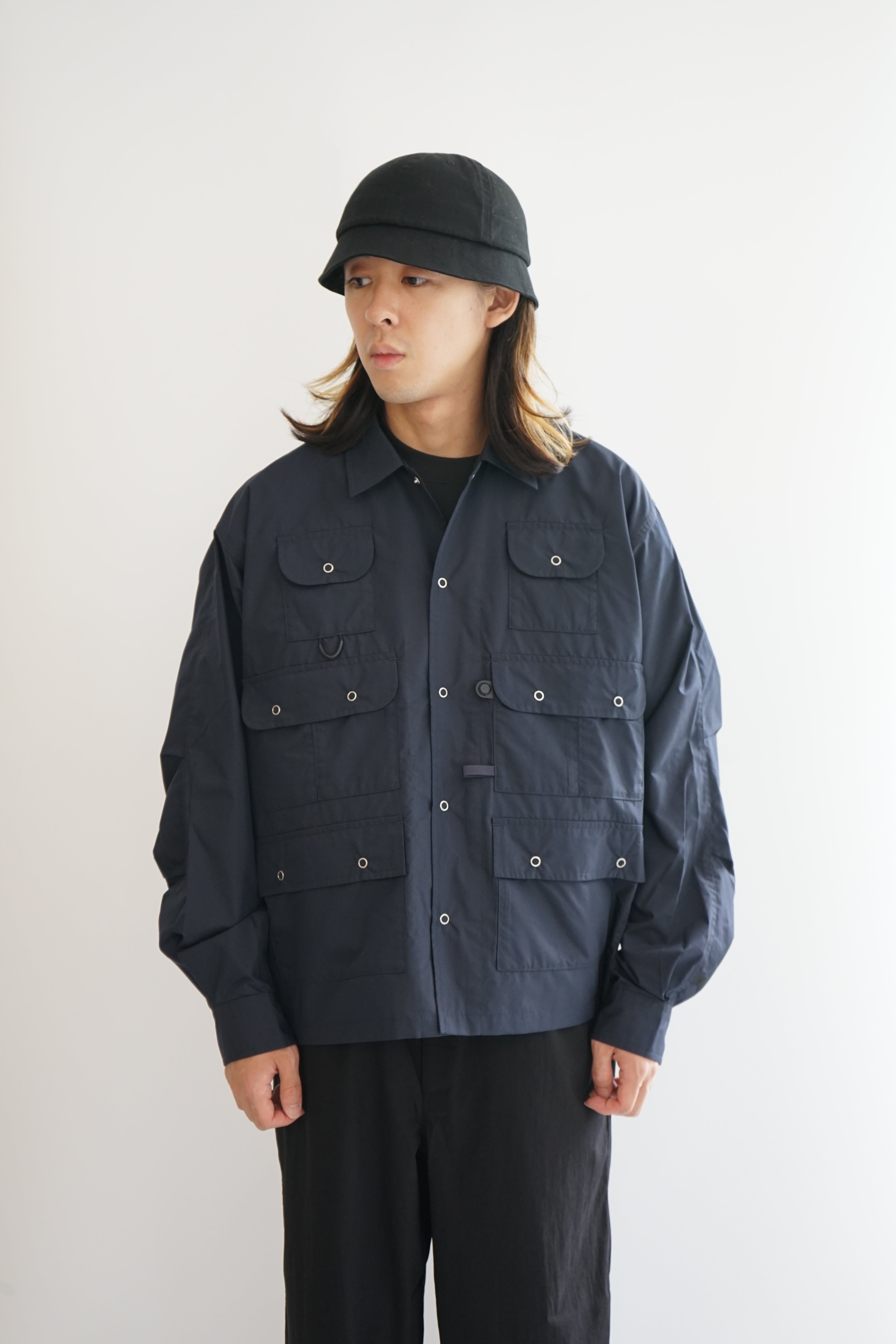 TECH MULTI FISHING POCKET SHIRT L/S SOLID