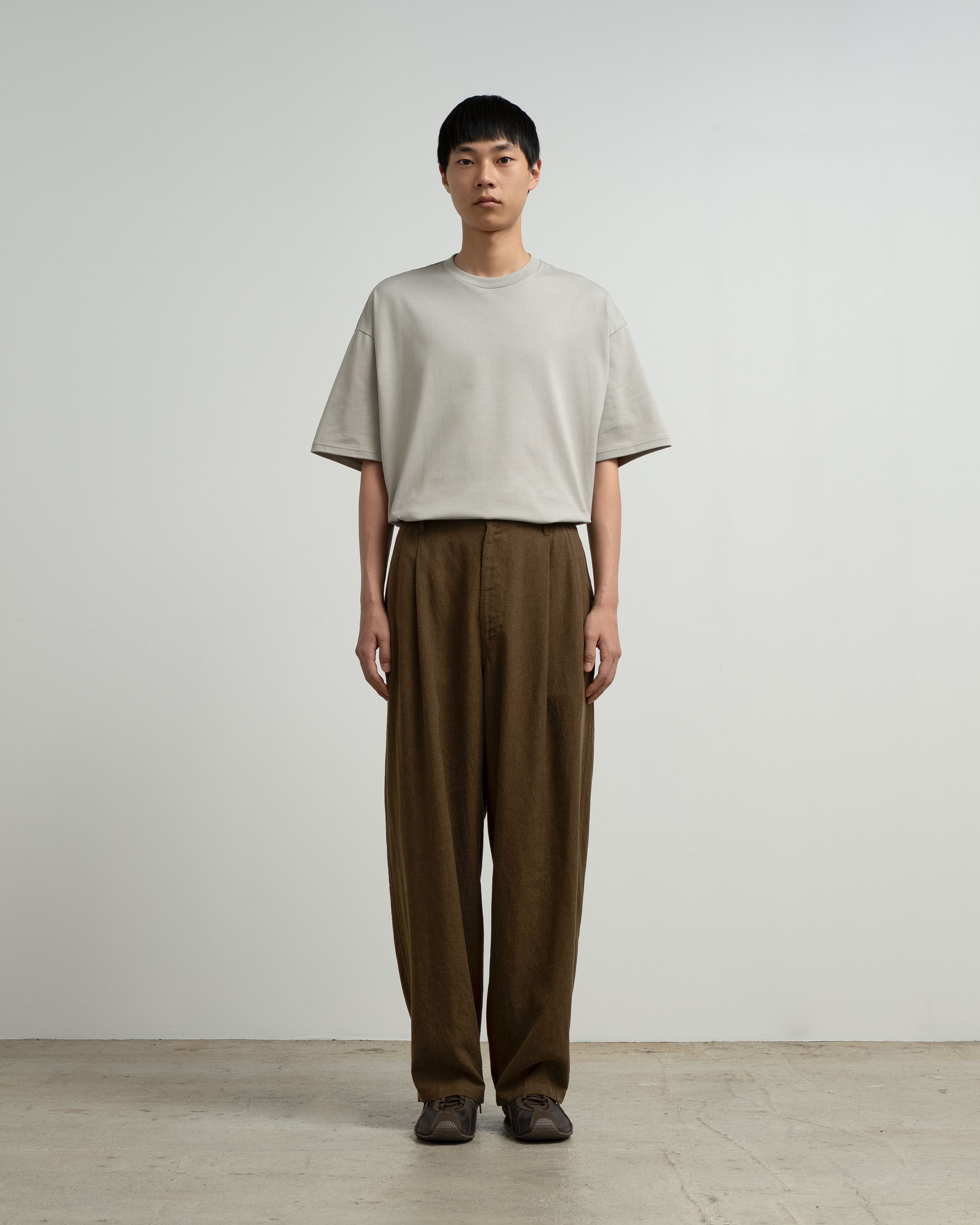 Linen Cupro Oversized Slacks