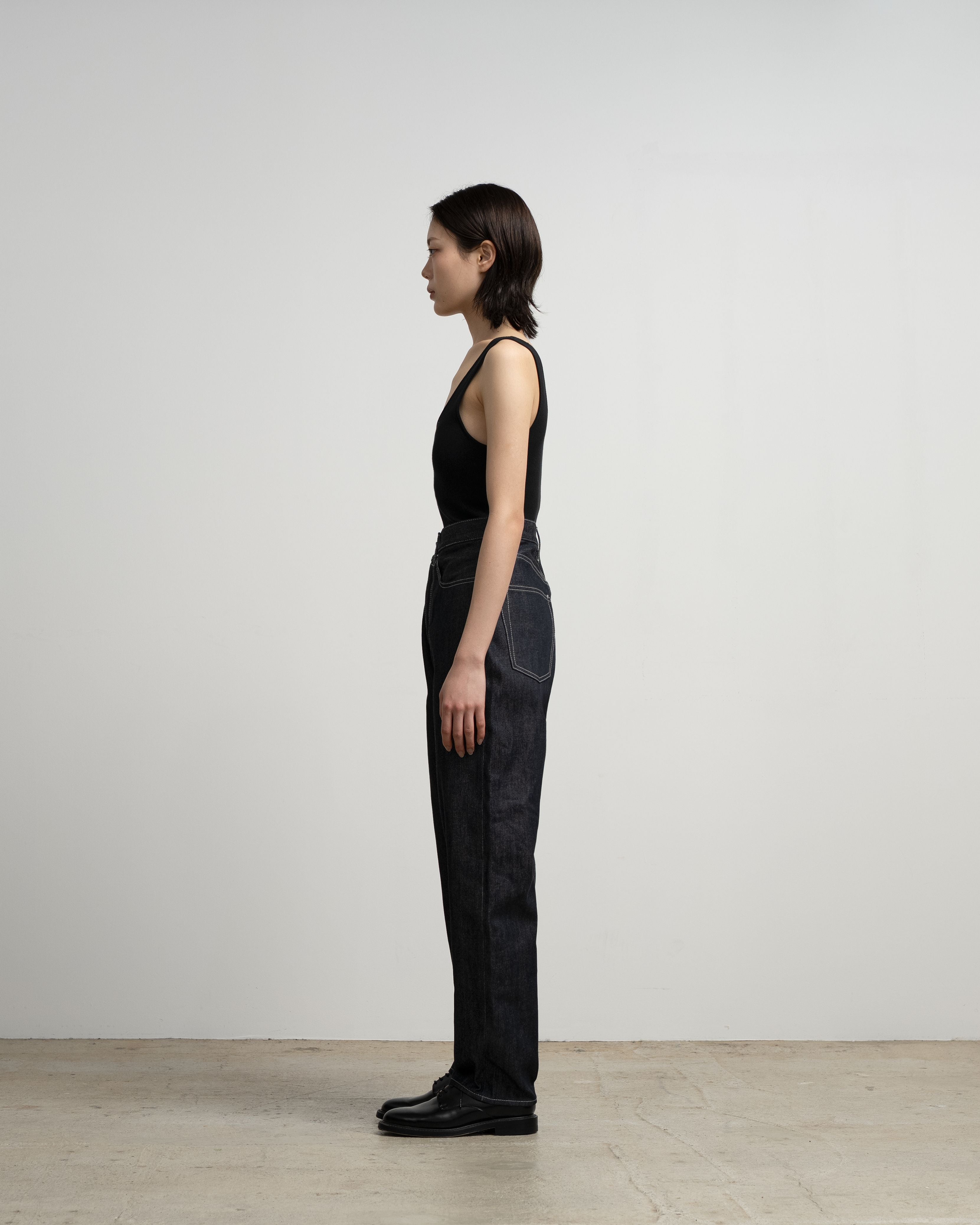 Selvage Denim Five Pocket Tapered Pants