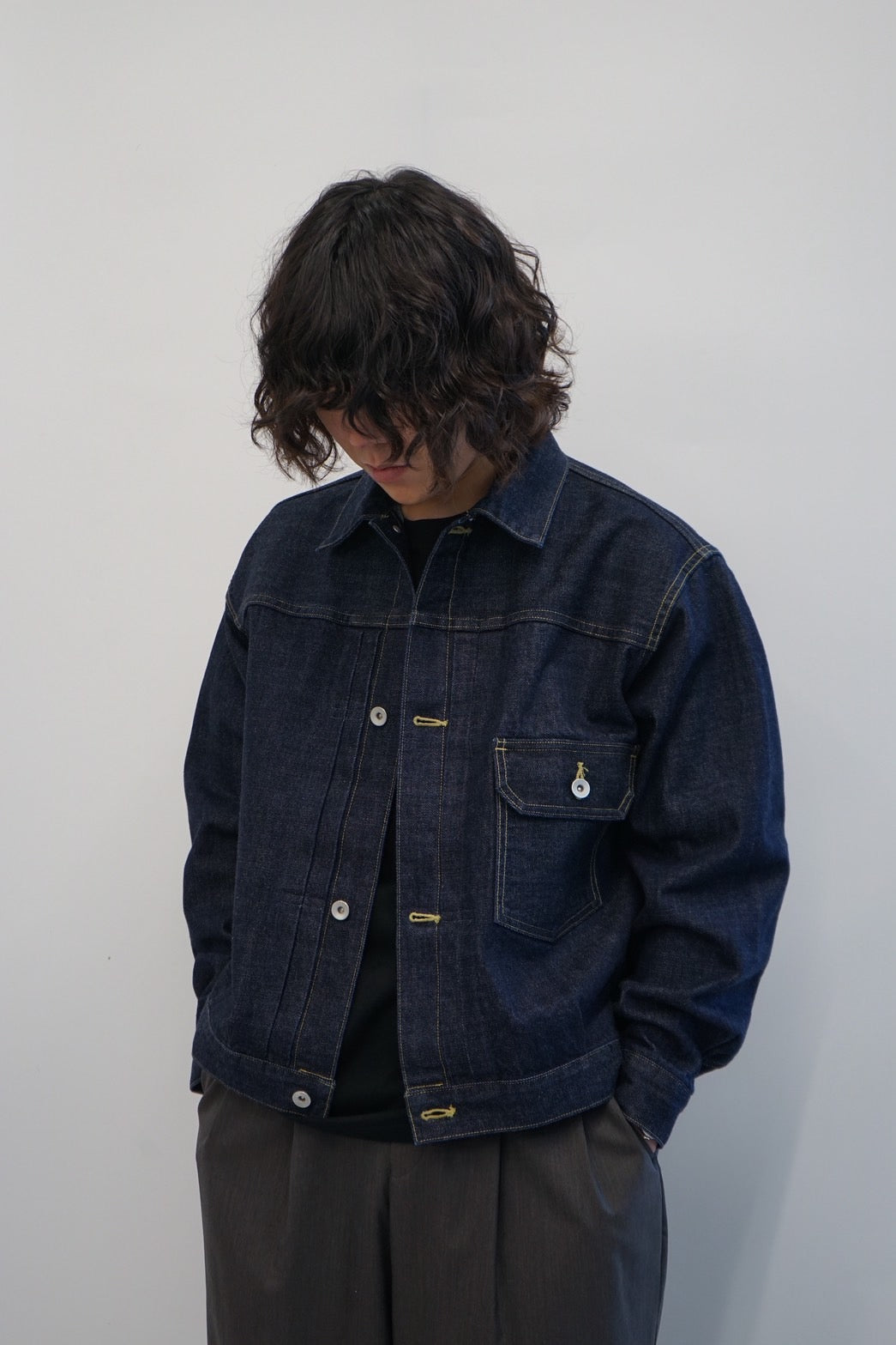 ORGANIC COTTON 13.5oz SELVEDGE DENIM TYPE-1 DENIM JACKET