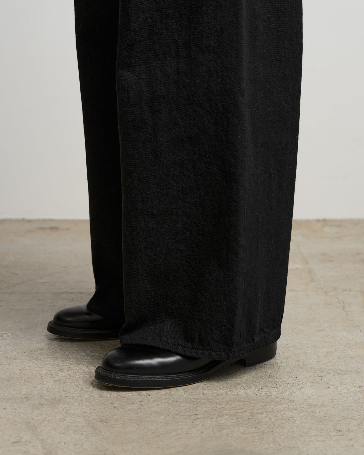 Selvage Denim Two Tuck Wide Pants