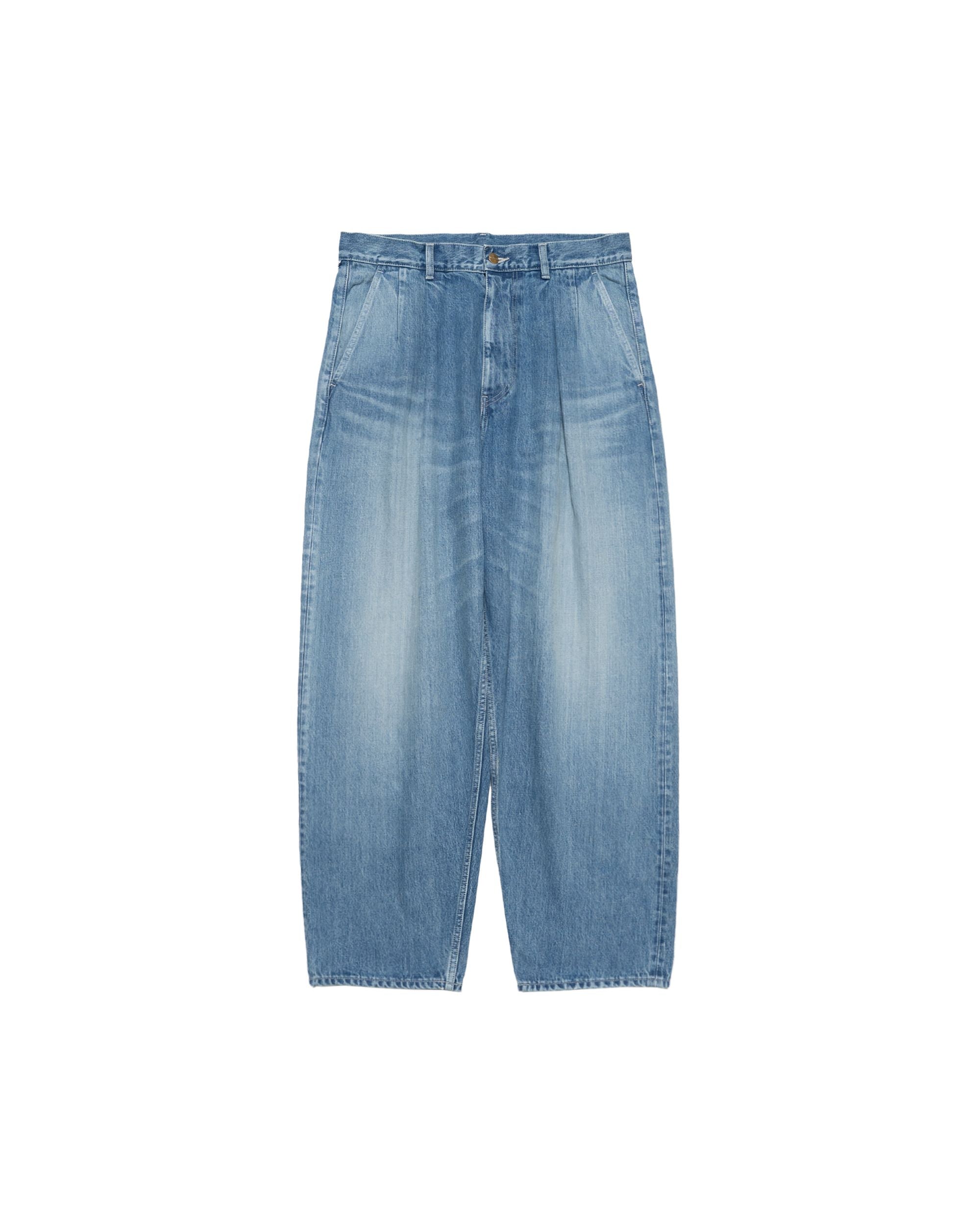 Selvage Denim Two Tuck Pants -LIGHT FADE-