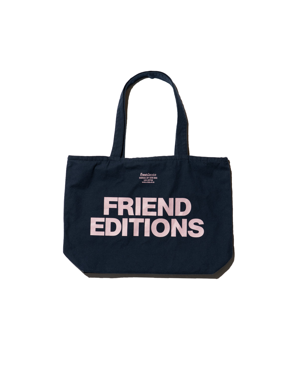 FRIEND EDITIONS CANVAS ZIP TOTE BAG