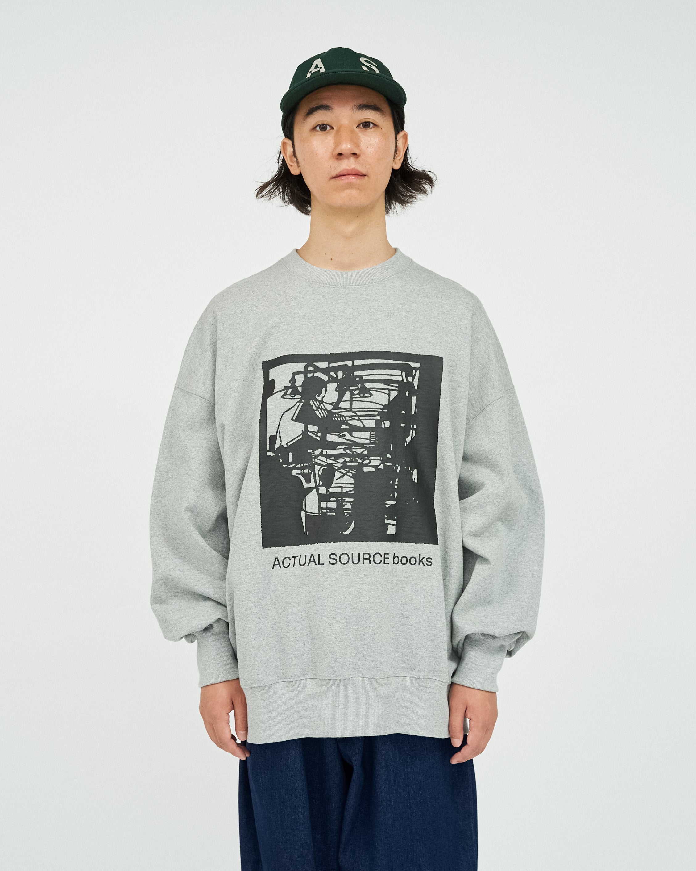 AS×FS LIGHT OZ CREW NECK SWEAT “LITHOGRAPH”