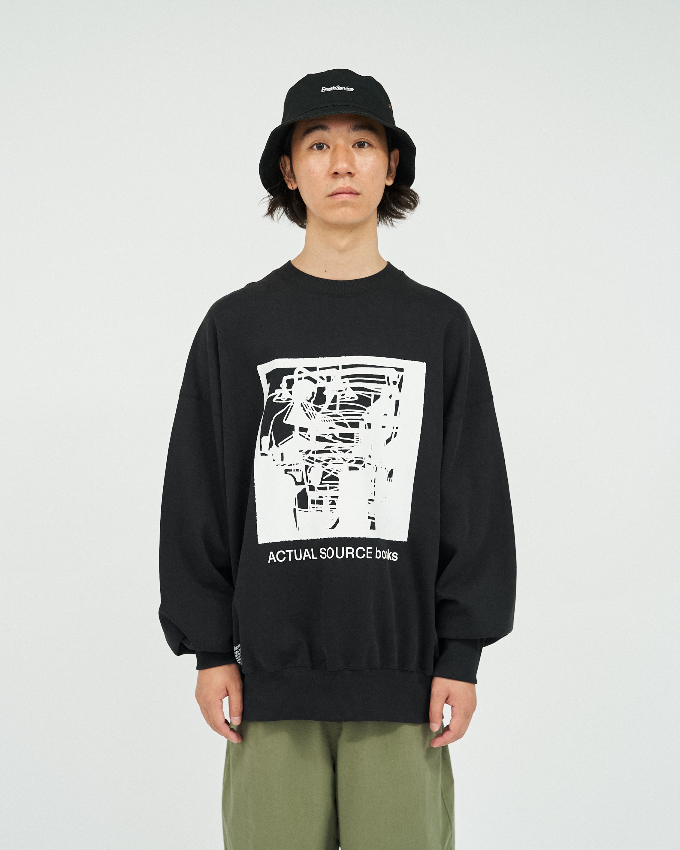 AS×FS LIGHT OZ CREW NECK SWEAT “LITHOGRAPH”