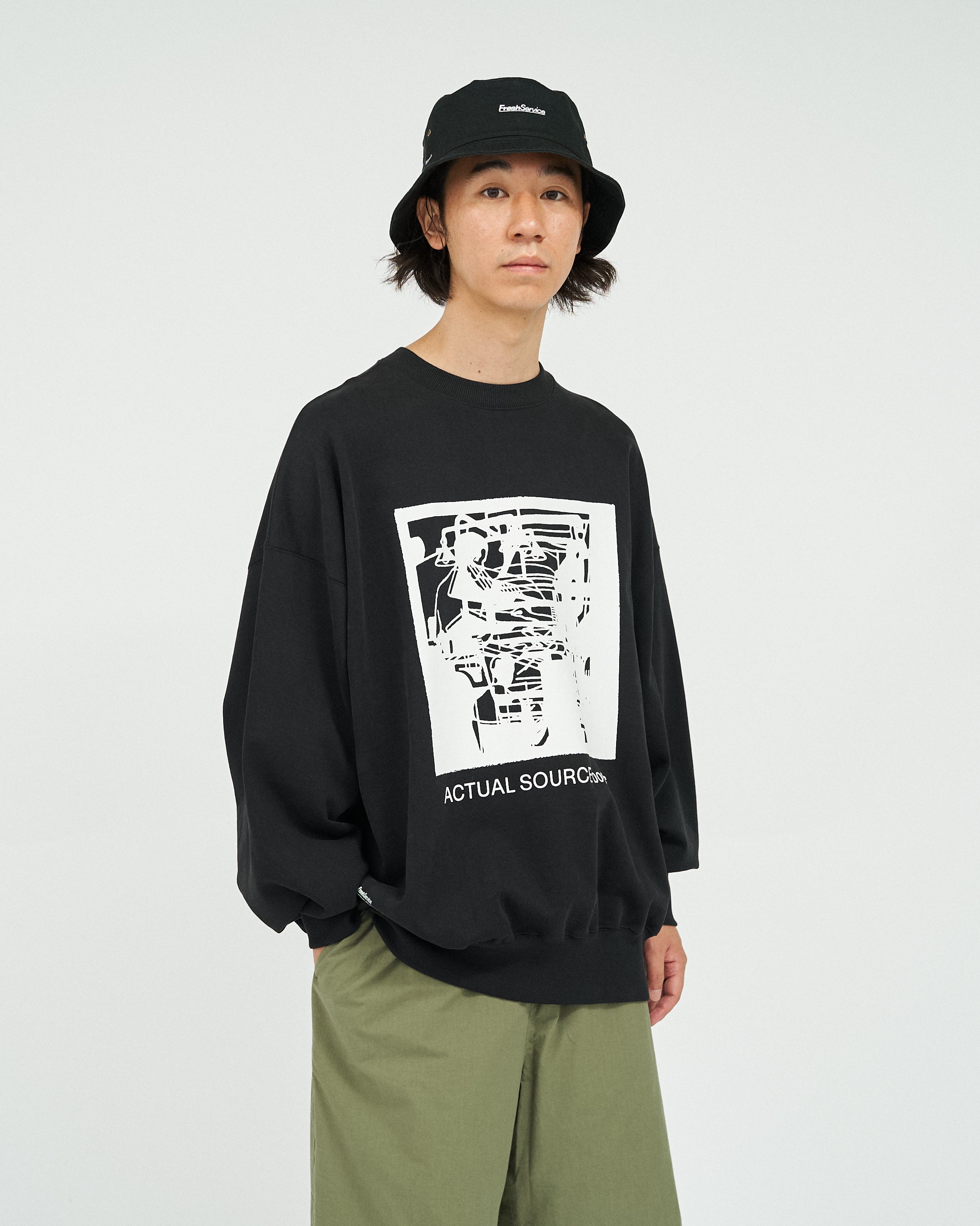 AS×FS LIGHT OZ CREW NECK SWEAT “LITHOGRAPH”