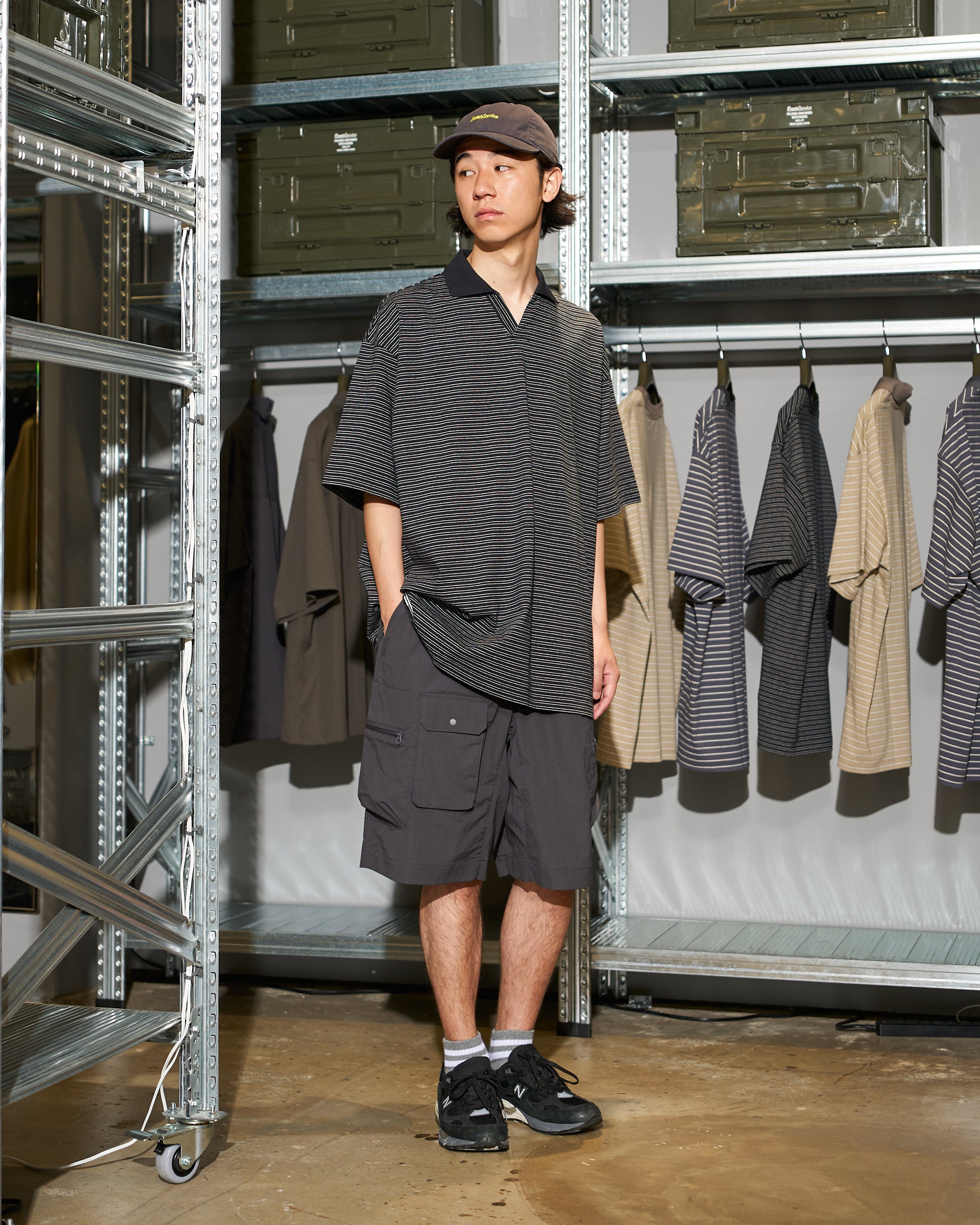 【LIMITED】【5/23(土)発売】COMPACT DRY BORDER V-NECK POLO