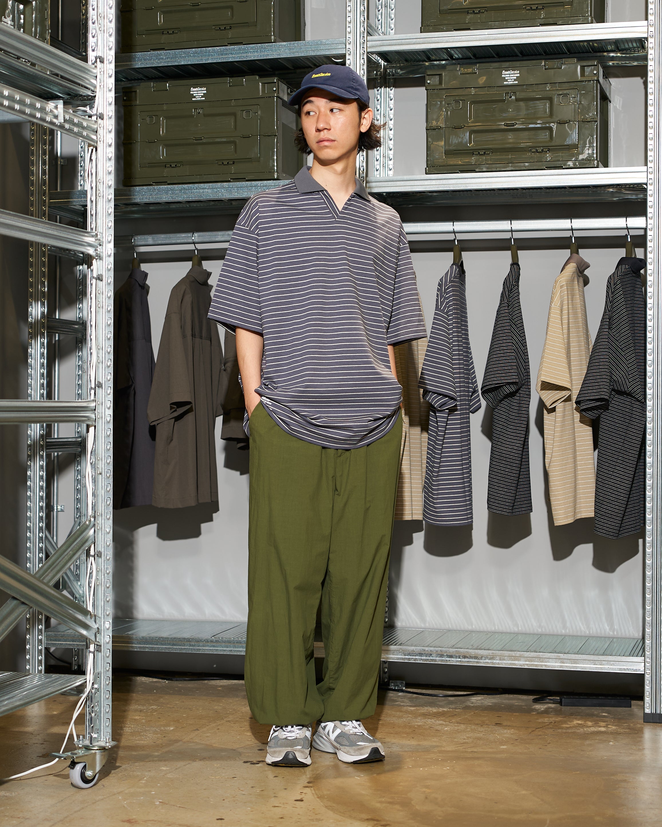 【LIMITED】【5/23(土)発売】COMPACT DRY BORDER V-NECK POLO