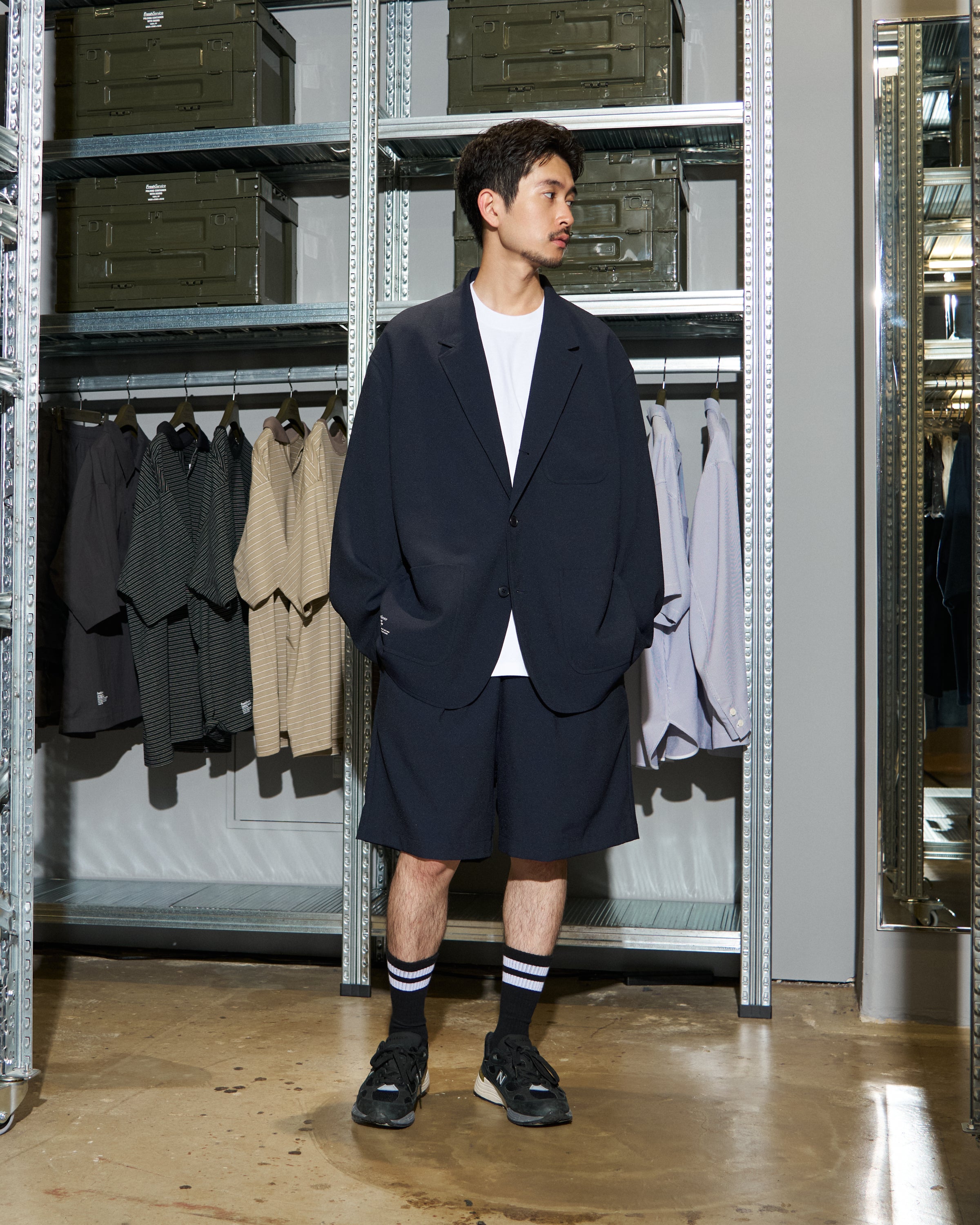 【6/13(土)発売】【LIMITED】SEERSUCKER STRIPE EASY SHORTS