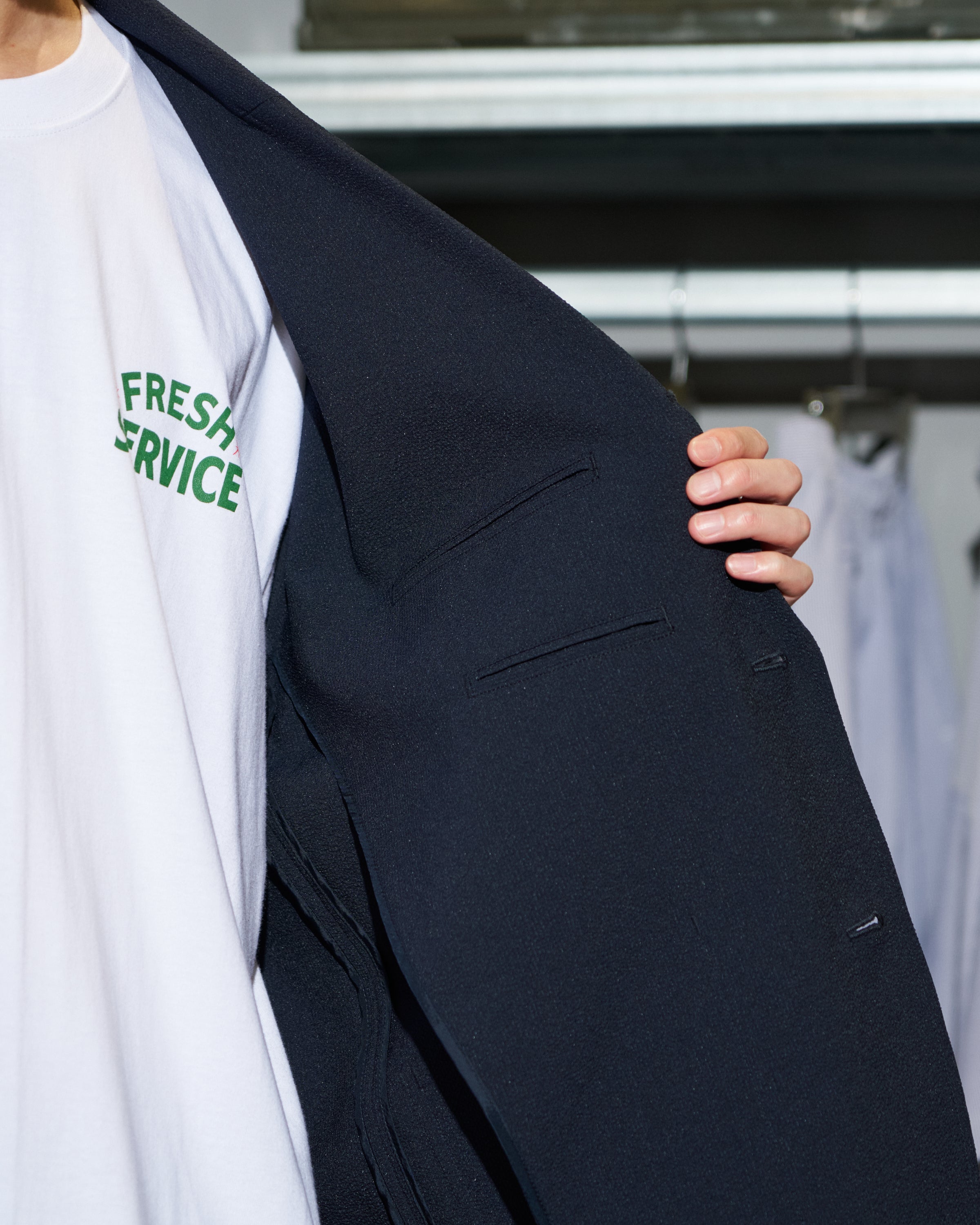 【6/13(土)発売】【LIMITED】SEERSUCKER STRIPE BLAZER