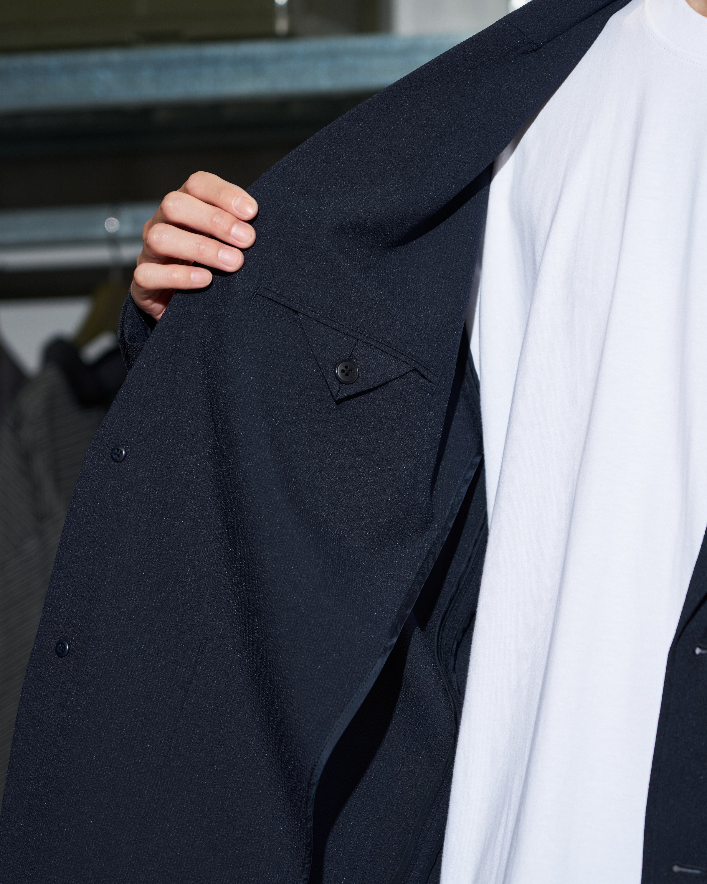 【6/13(土)発売】【LIMITED】SEERSUCKER STRIPE BLAZER