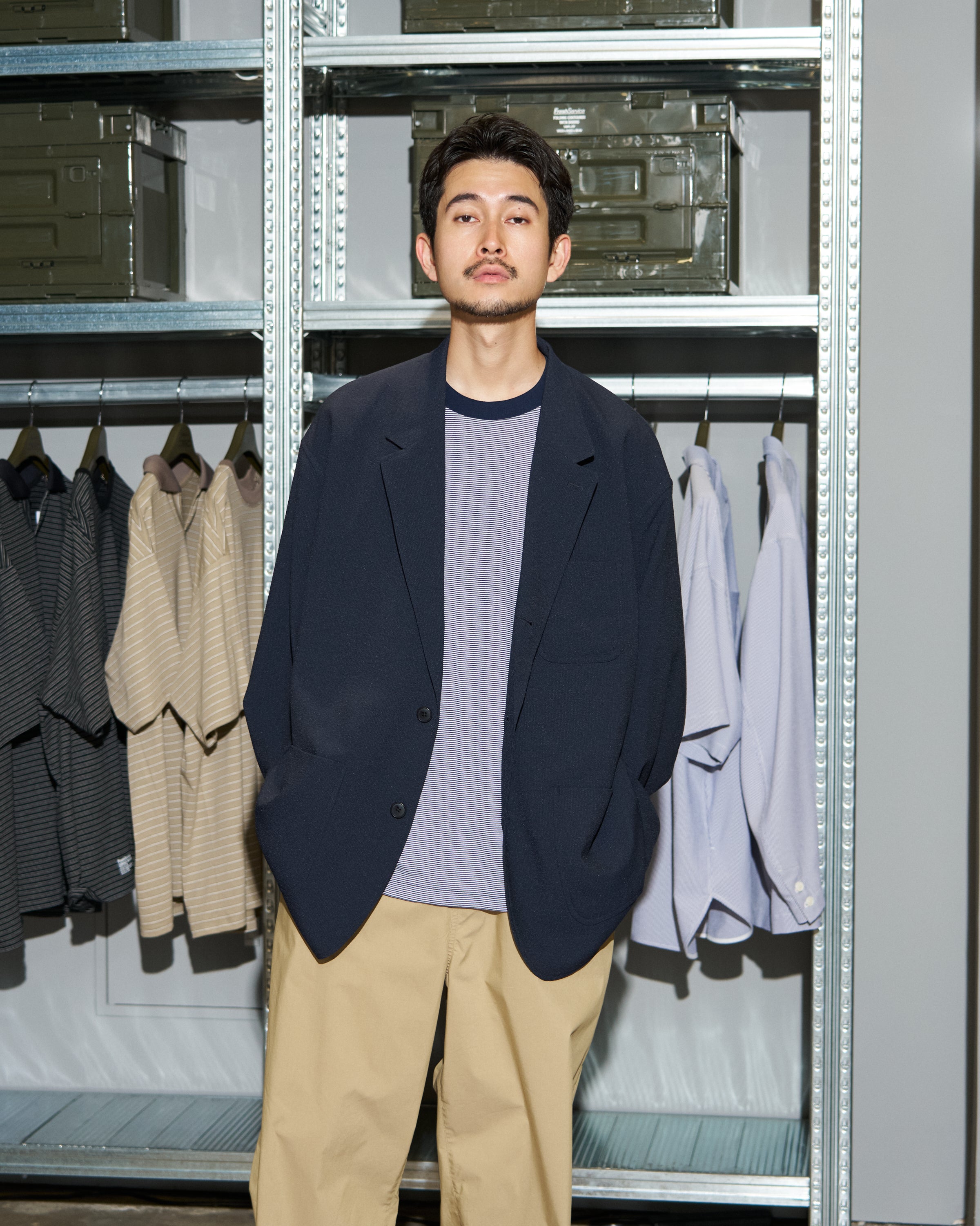 【6/13(土)発売】【LIMITED】SEERSUCKER STRIPE BLAZER