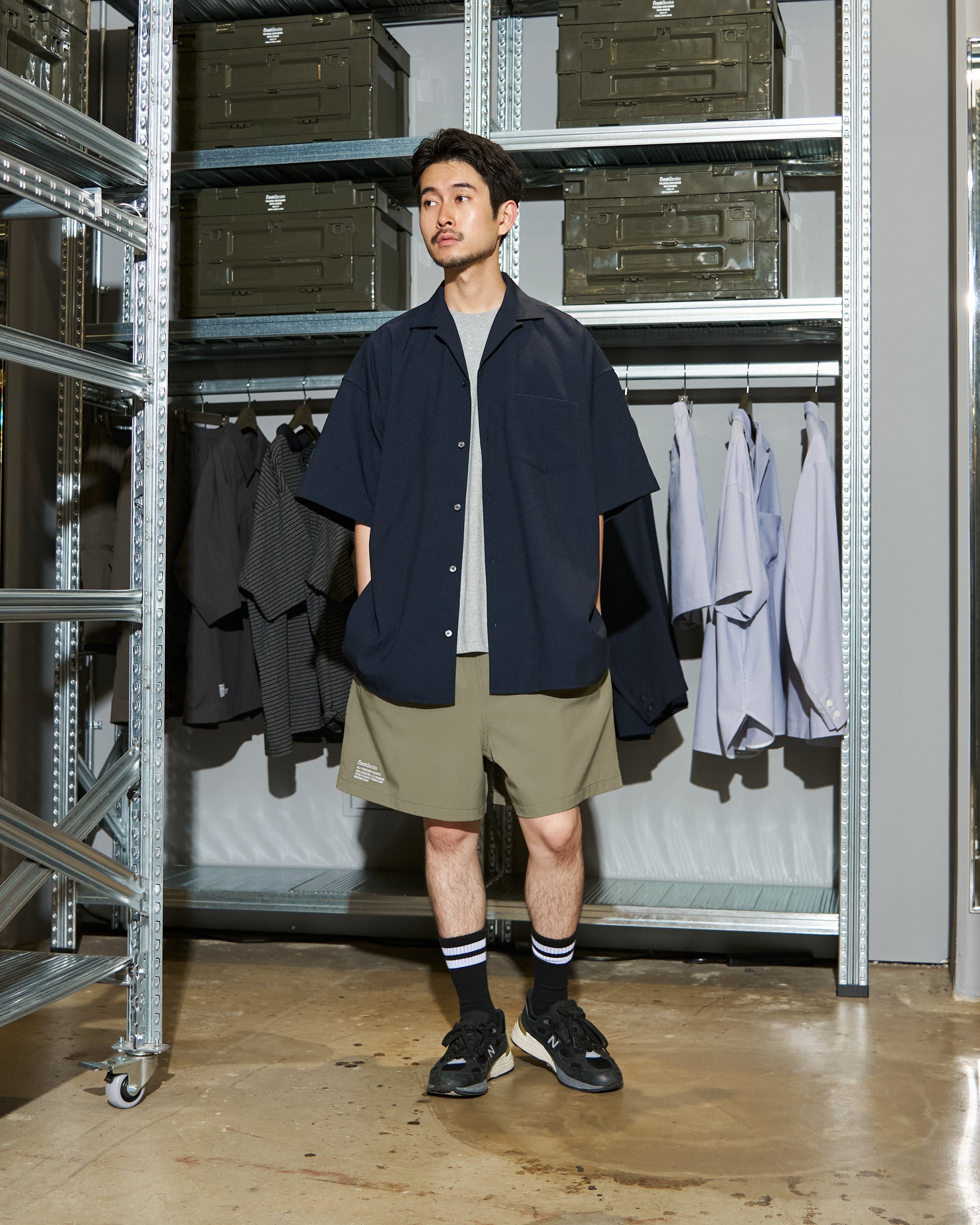 【6/13(土)発売】【LIMITED】SEERSUCKER STRIPE OPEN COLLAR SHIRT