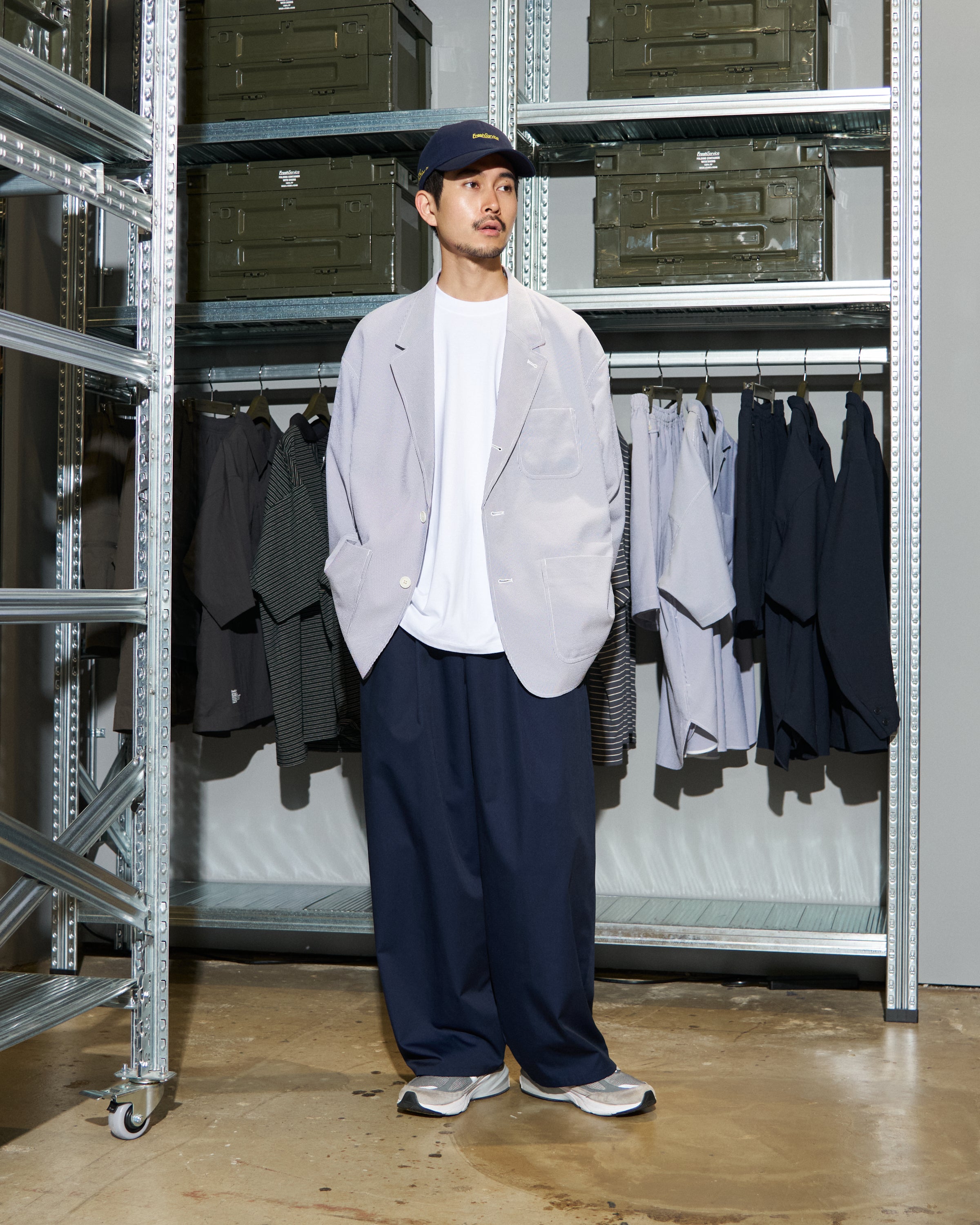 【6/13(土)発売】【LIMITED】SEERSUCKER STRIPE BLAZER