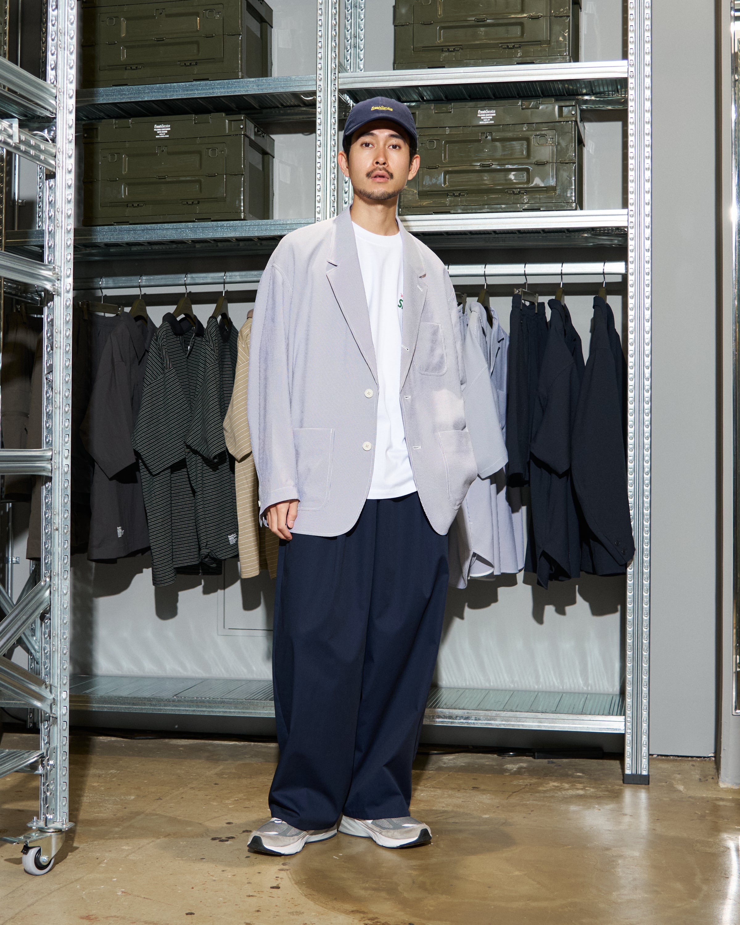 【6/13(土)発売】【LIMITED】SEERSUCKER STRIPE BLAZER