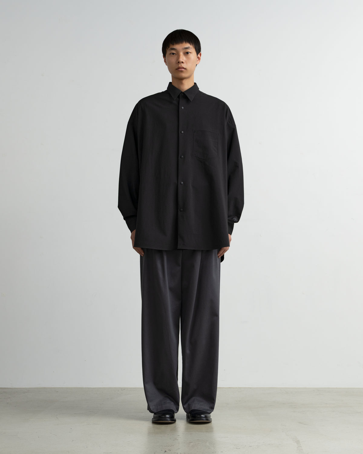 DESCENTE for Graphpaper L/S Oversized Regular Collar Shirt