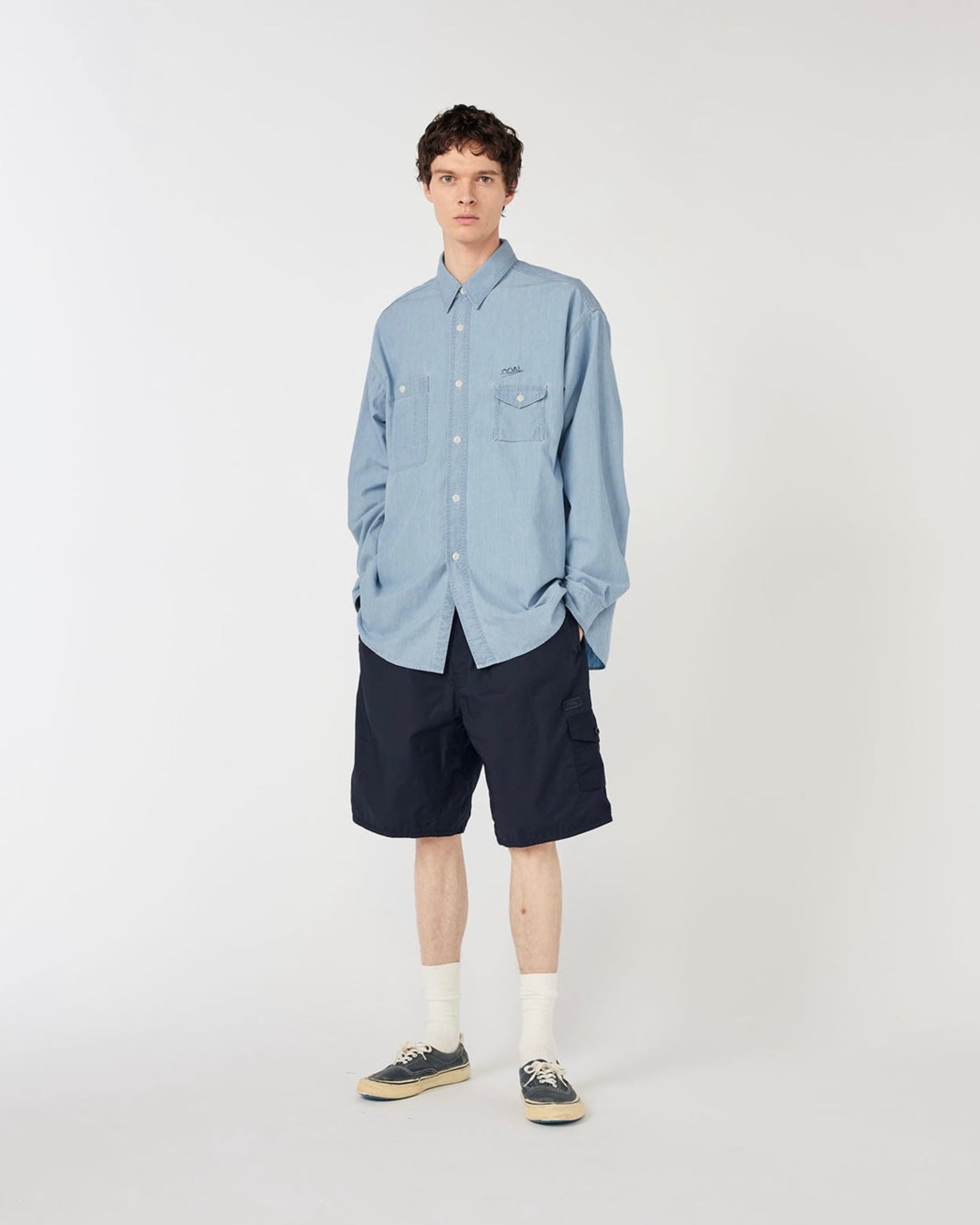 Regular Collar Chambray Shirt
