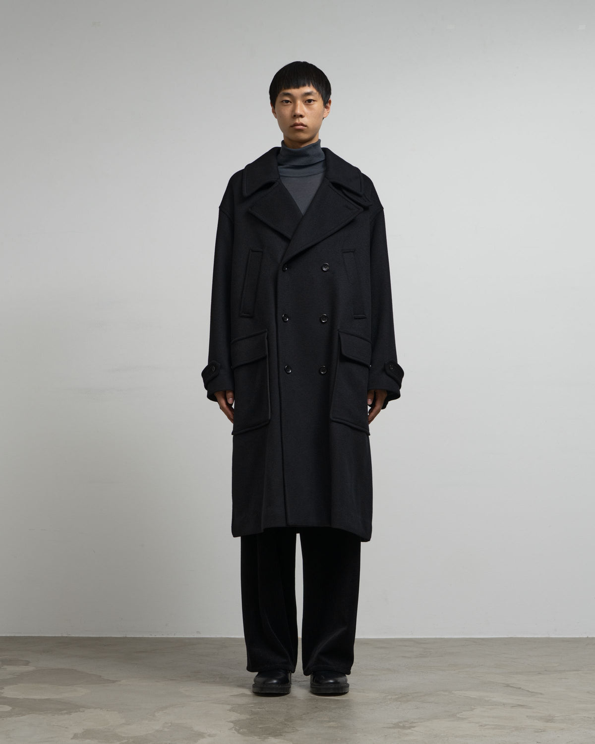 Light Melton Pea Coat (basic)