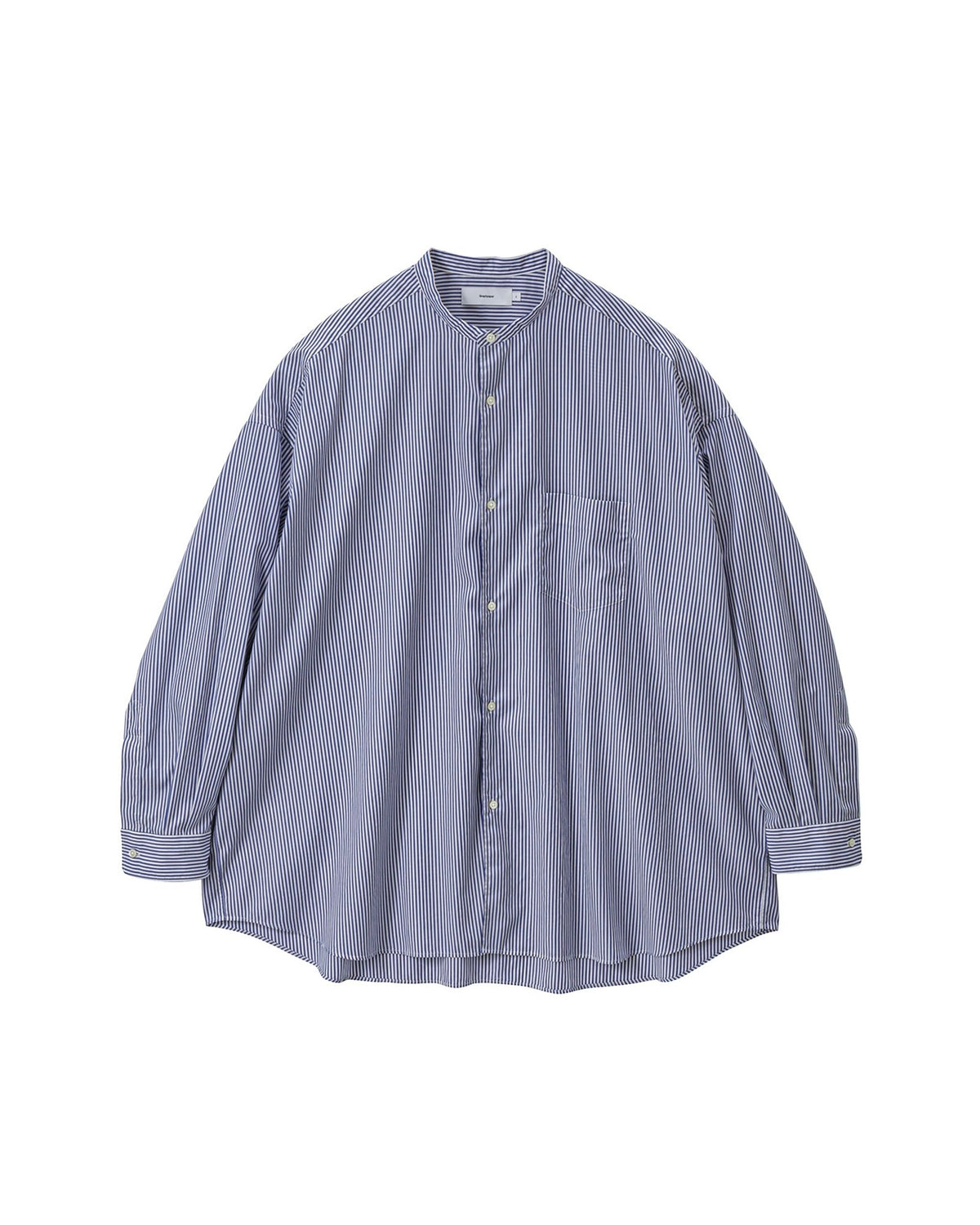 【10/31(土)発売】Broad Stripe L/S Oversized Band Collar Shirt