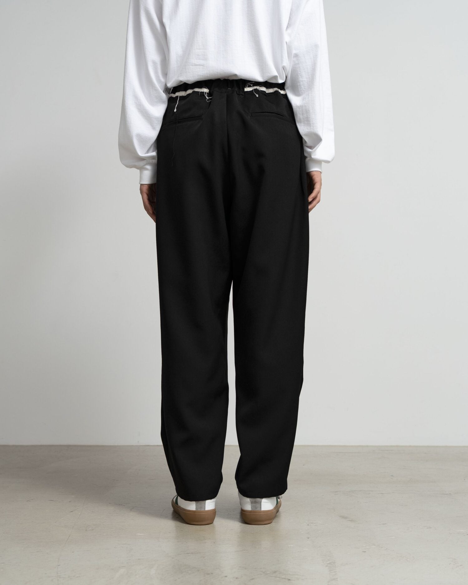 CF.GP Scale Off Wool Adjustable Tab Wide Pants