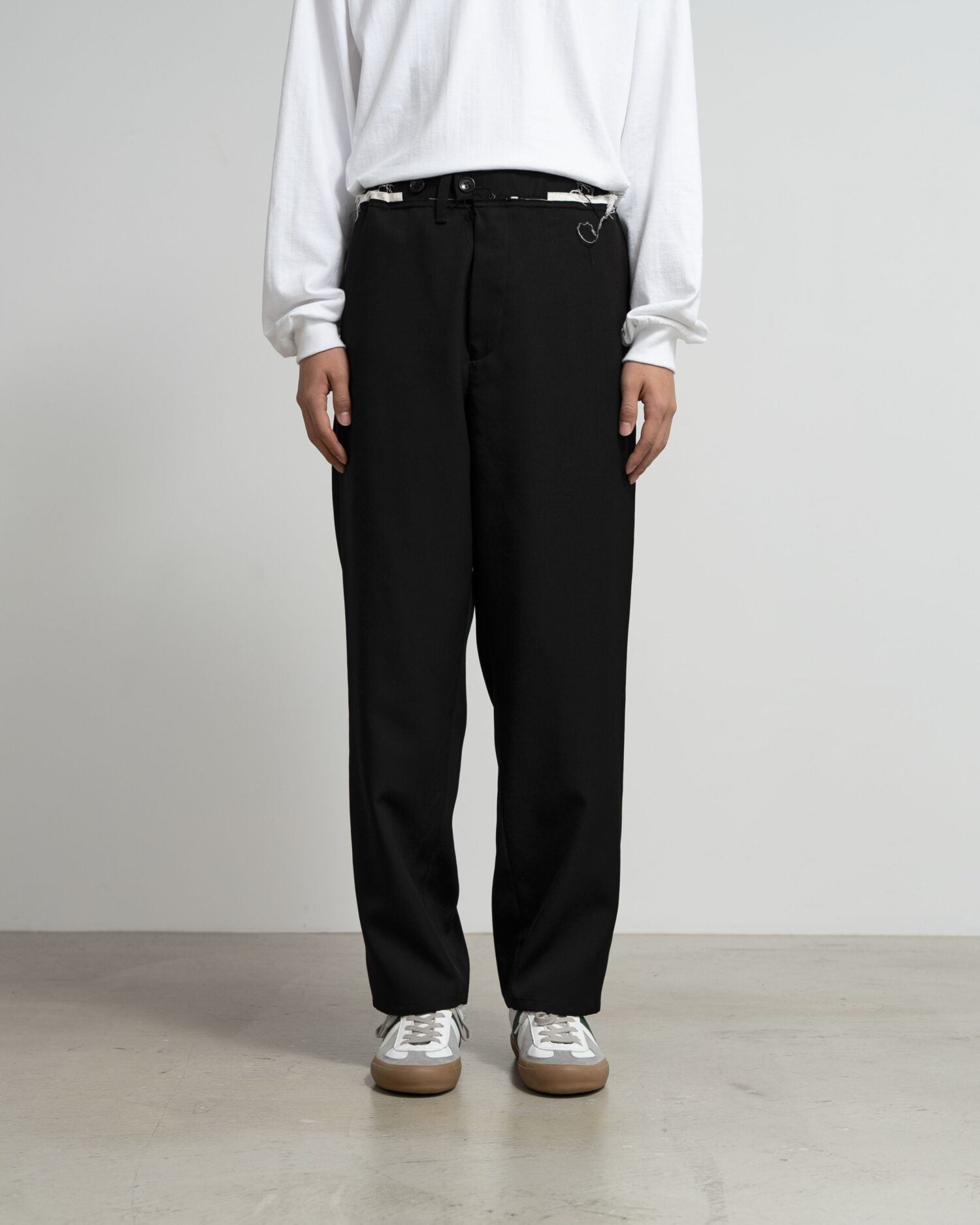CF.GP Scale Off Wool Adjustable Tab Wide Pants