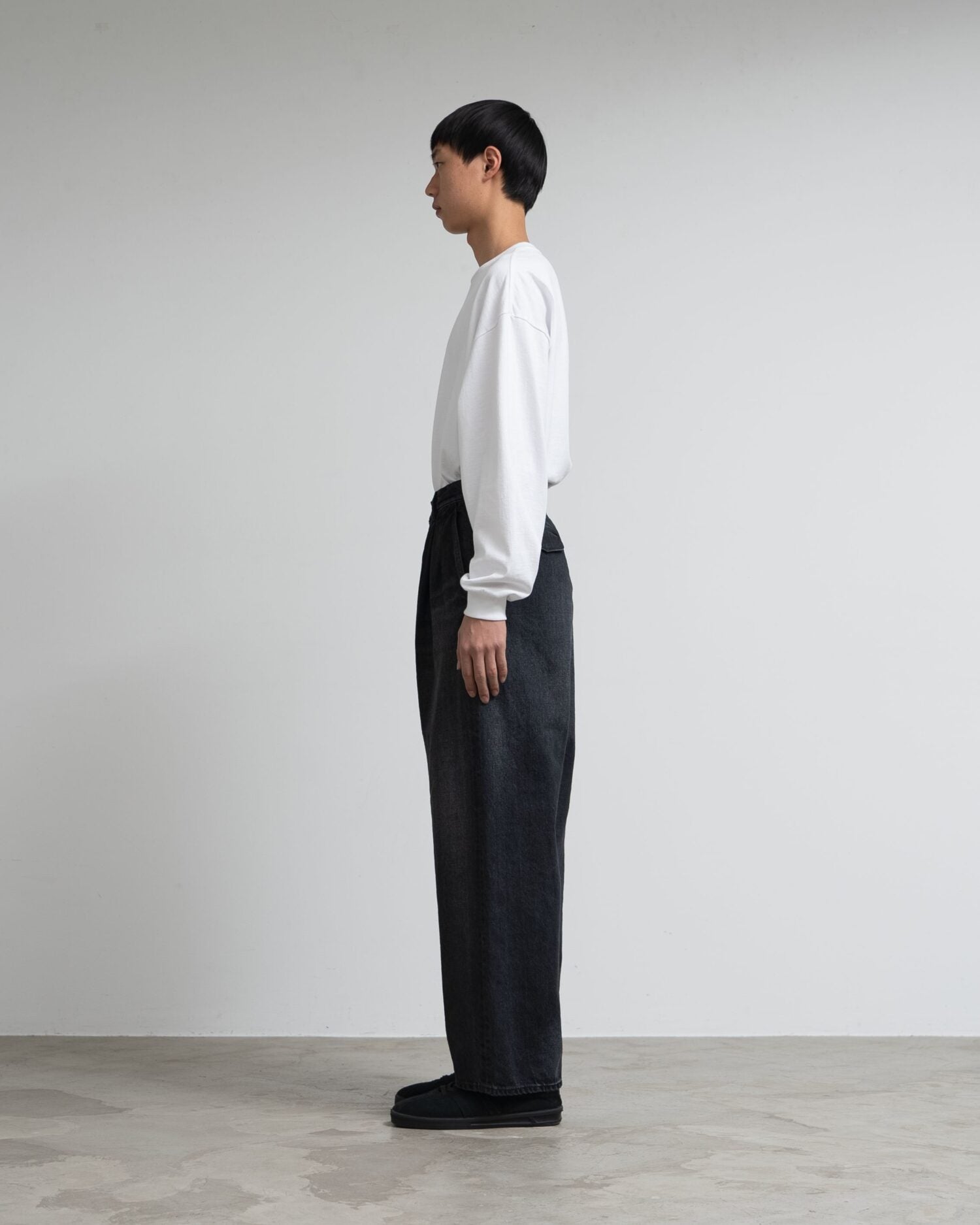 Selvage Denim Two Tuck Pants(DARK FADE)