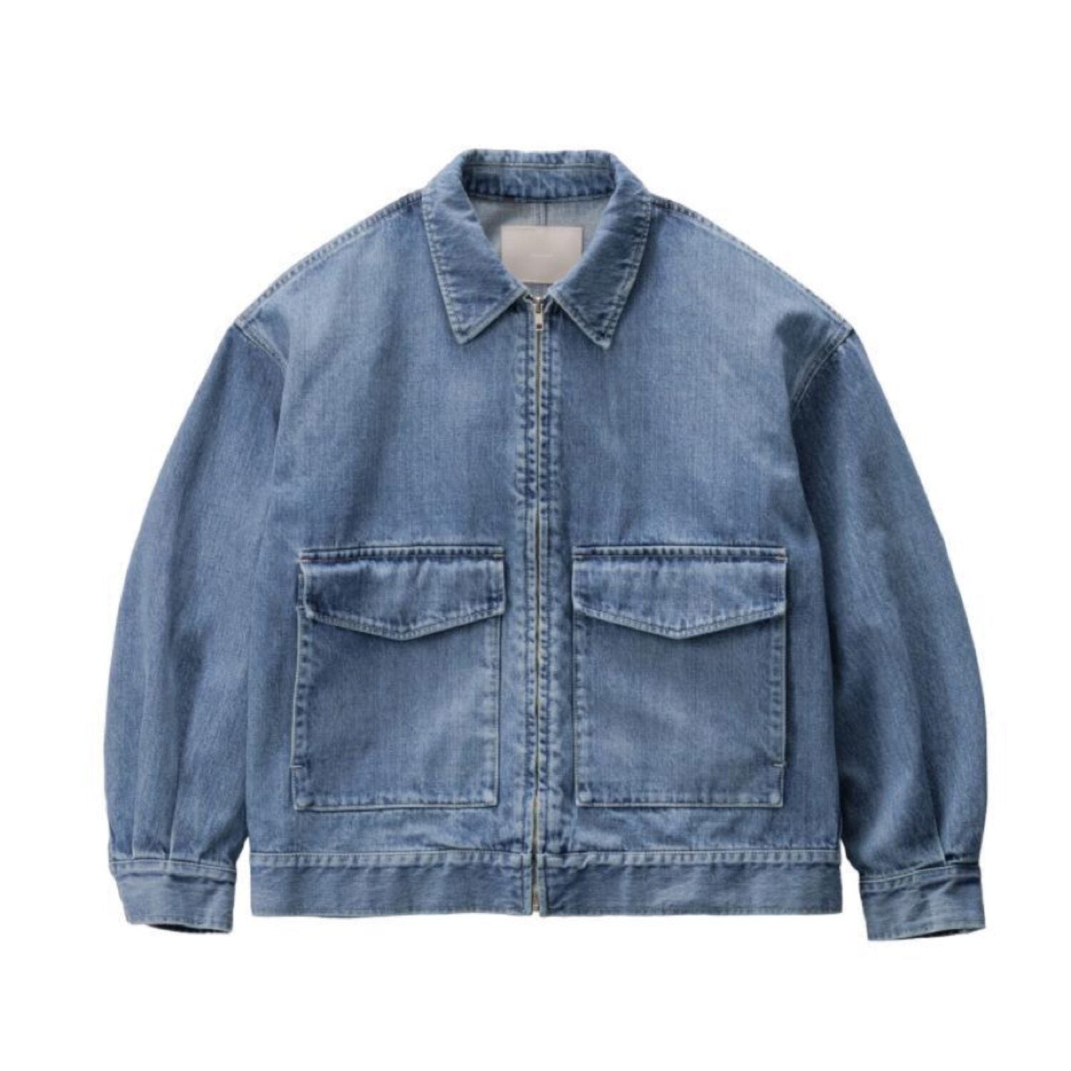 Selvage Denim Zip Jacket(LIGHT FADE)