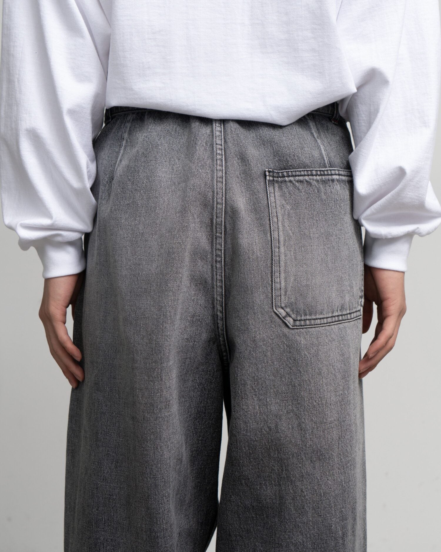 Selvage Denim Belted Pants(LIGHT FADE)
