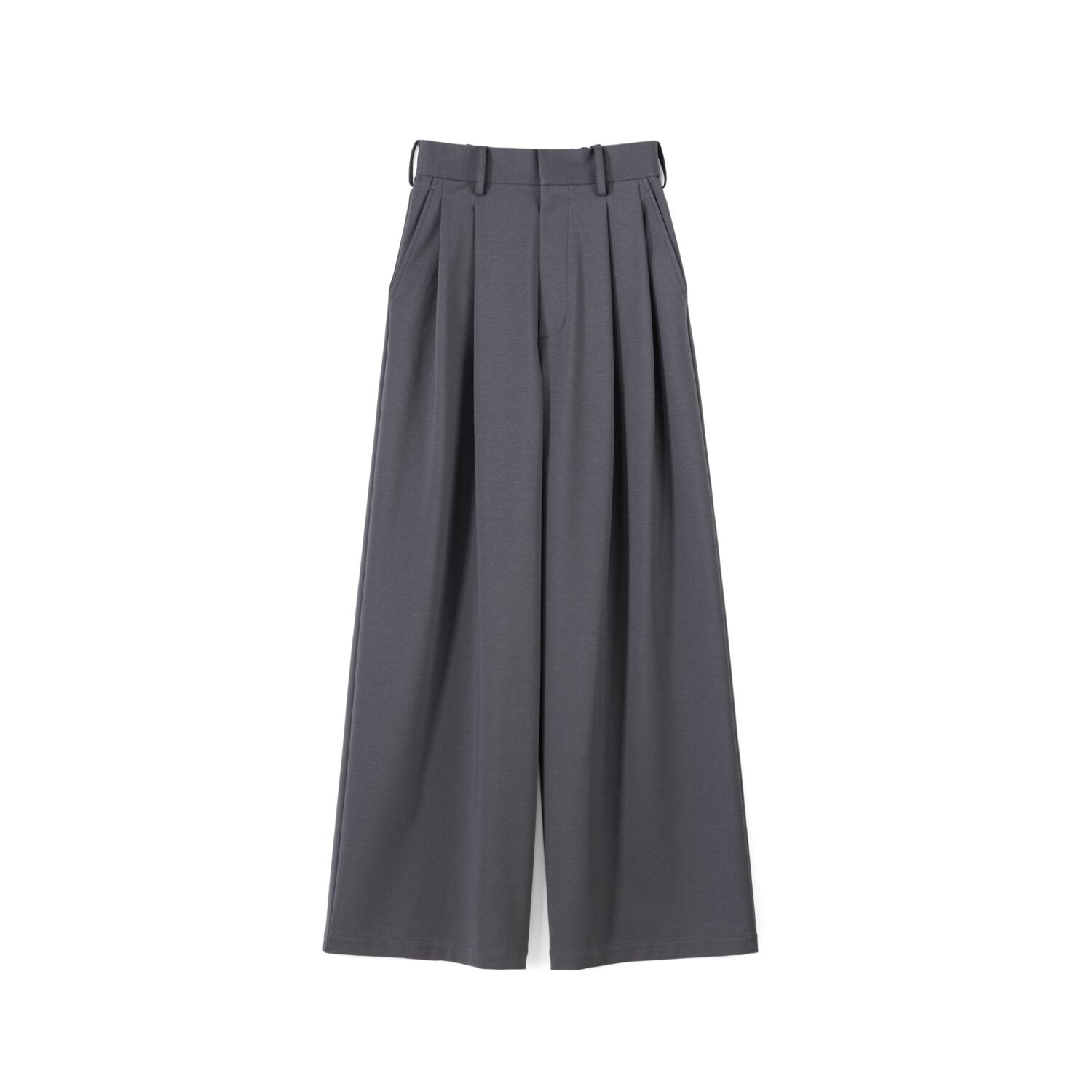 Compact Ponte Two Tuck Wide Pants