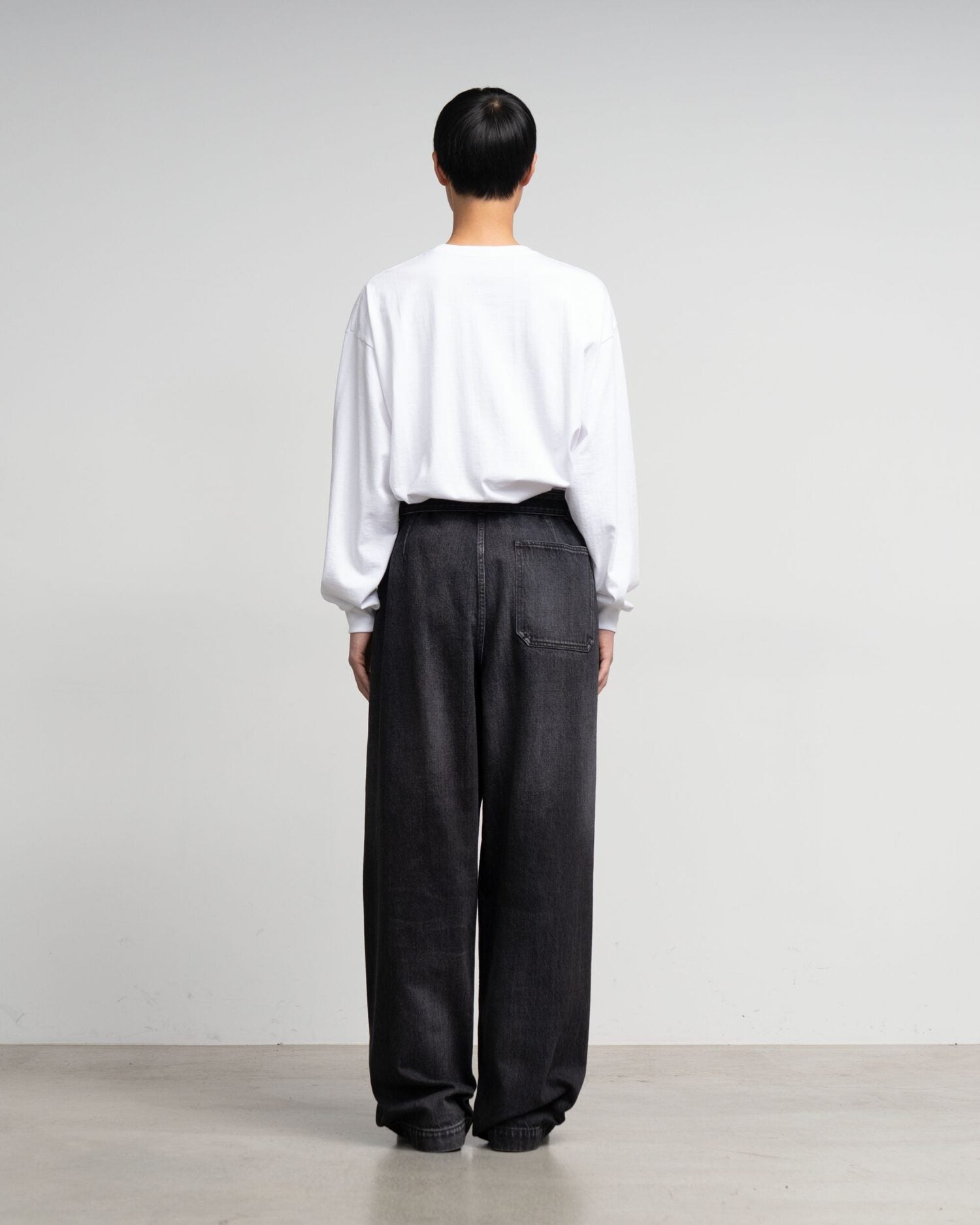 Selvage Denim Belted Pants(DARK FADE)