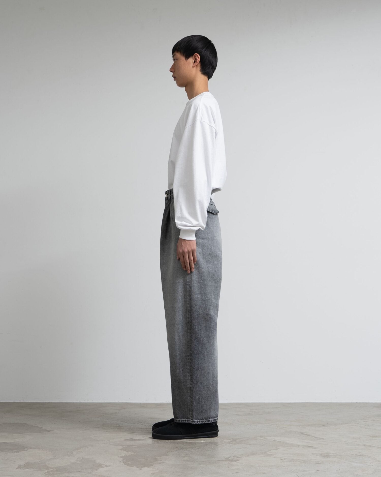 Selvage Denim Two Tuck Pants(LIGHT FADE)