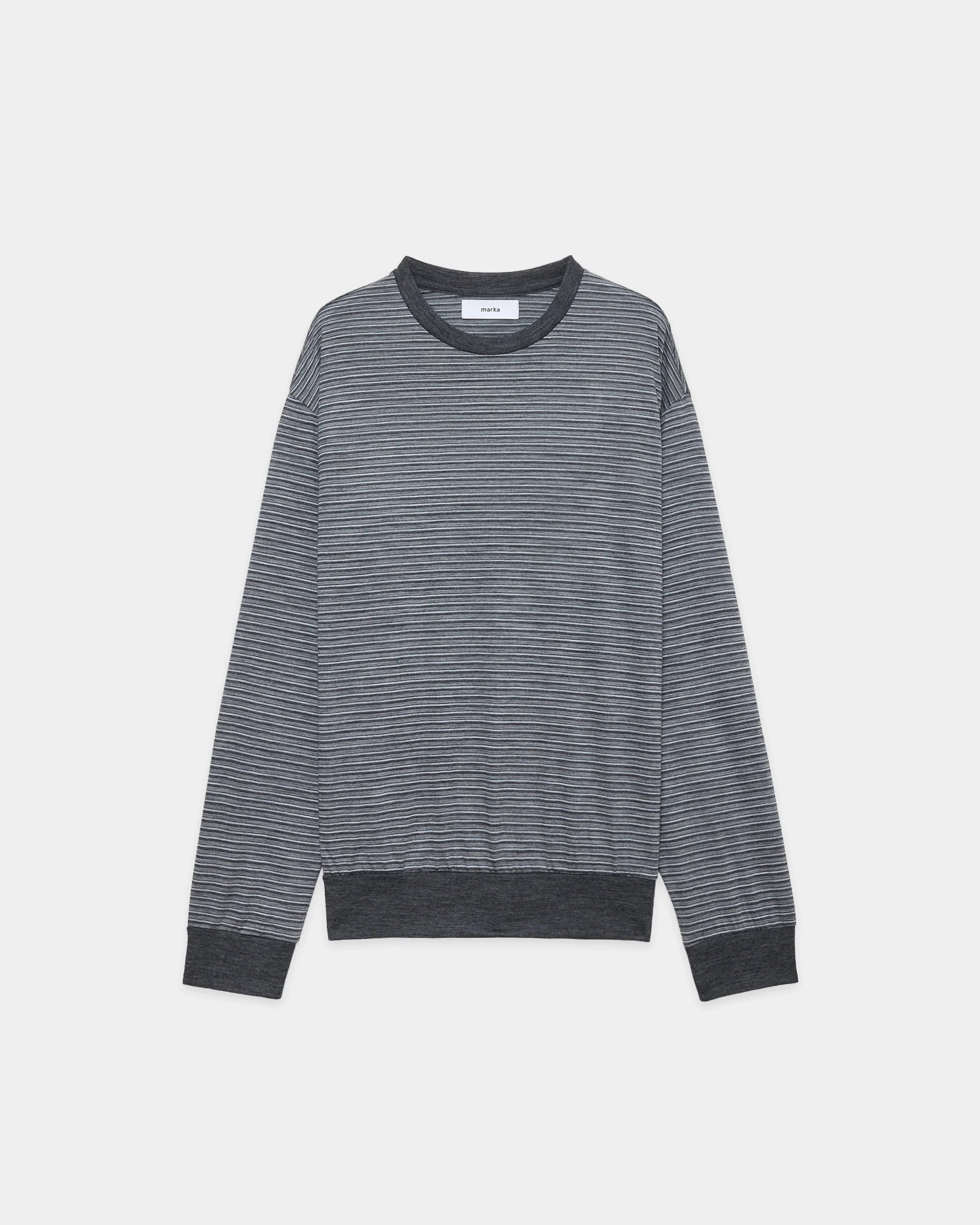 【7/23(木)発売】SUPER 120s WASHABLE WOOL JERSEY CREW NECK L/S TEE
