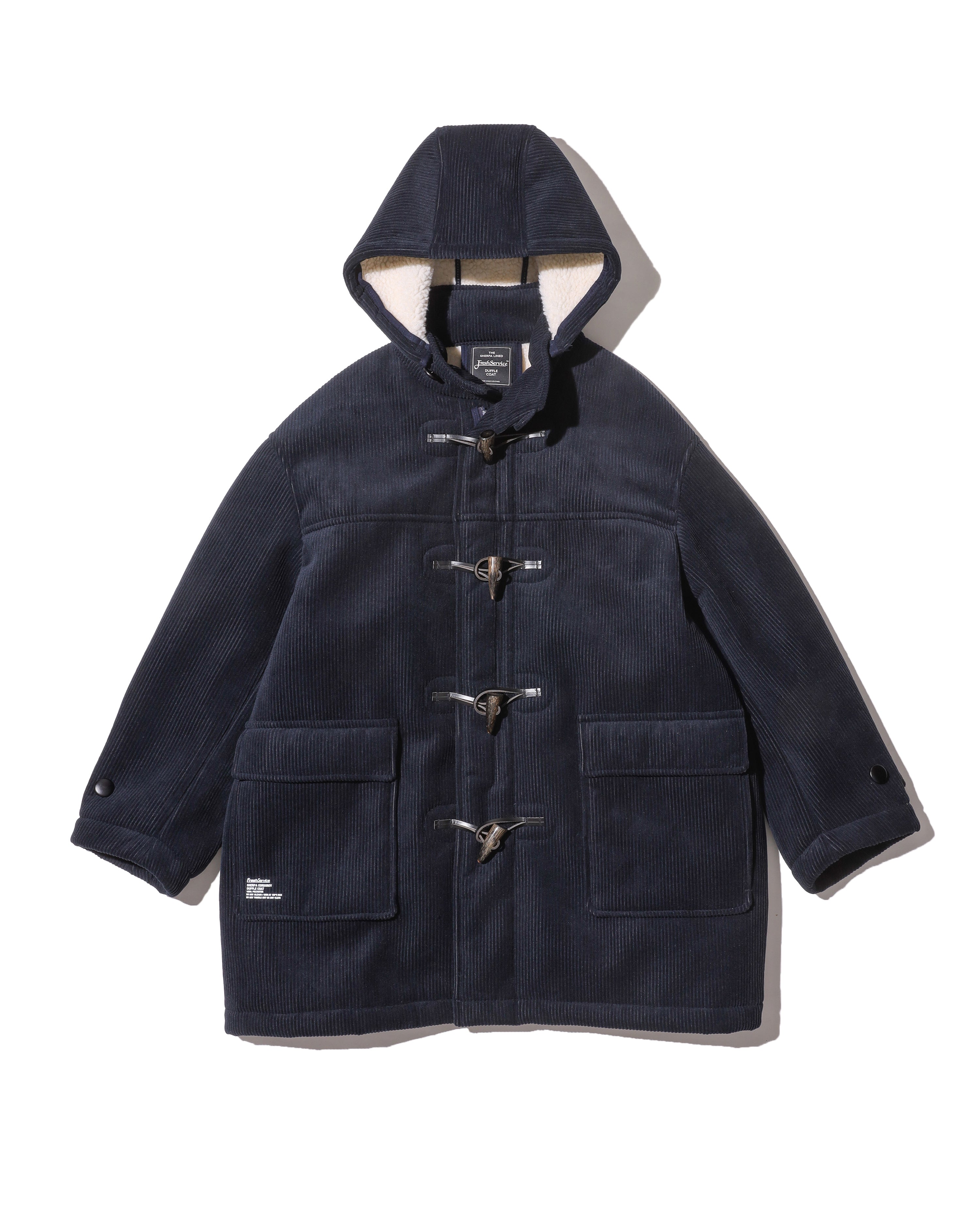 SHERPA CORDUROY DUFFLE COAT