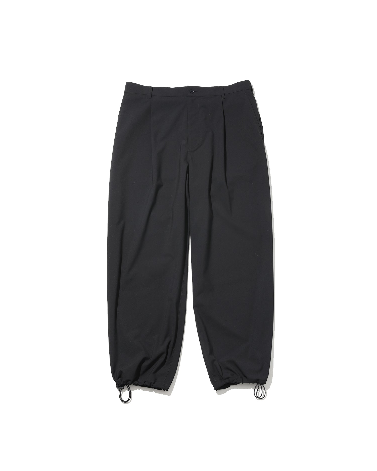 WOOLY CLOTH WIDE TROUSERS