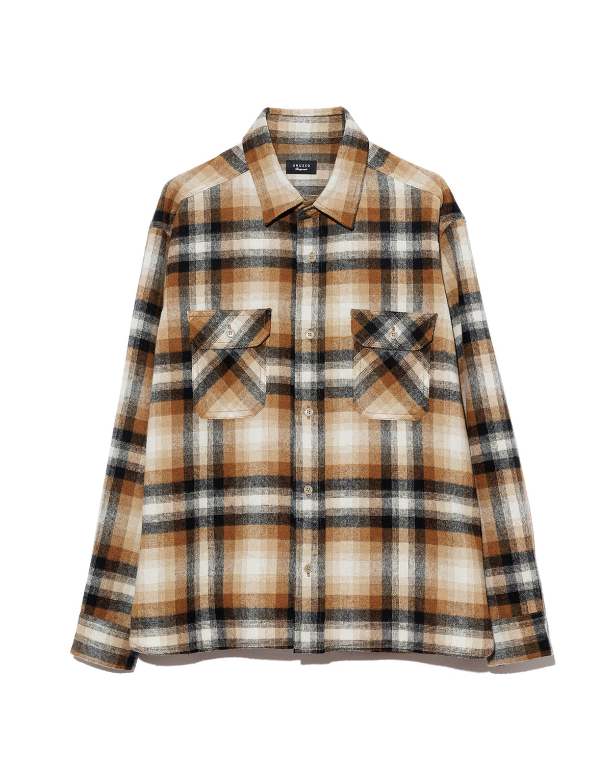 【10/17(土)発売】Long sleeve Wool check shirt