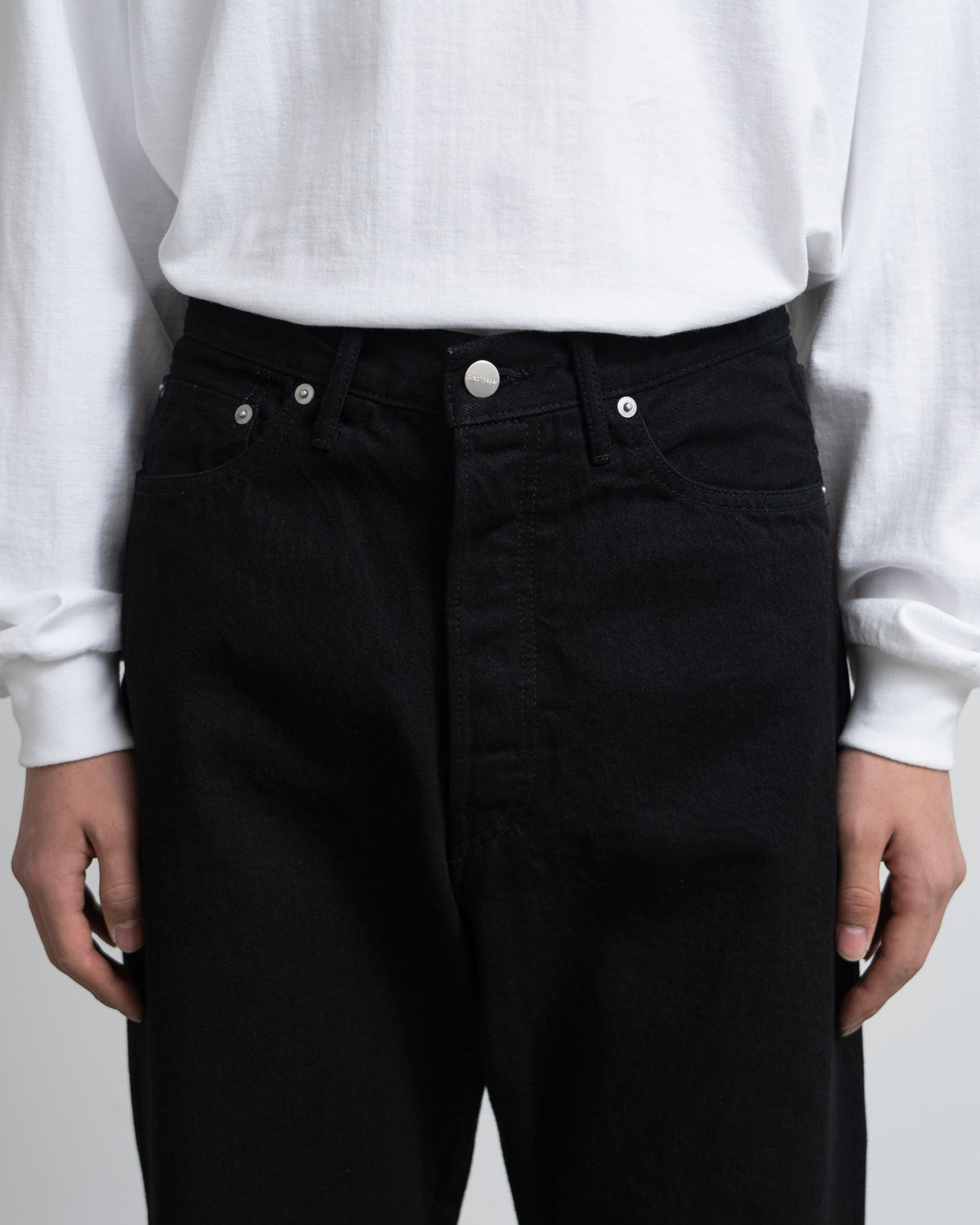 Selvage Denim Five Pocket Wide Straight Pants