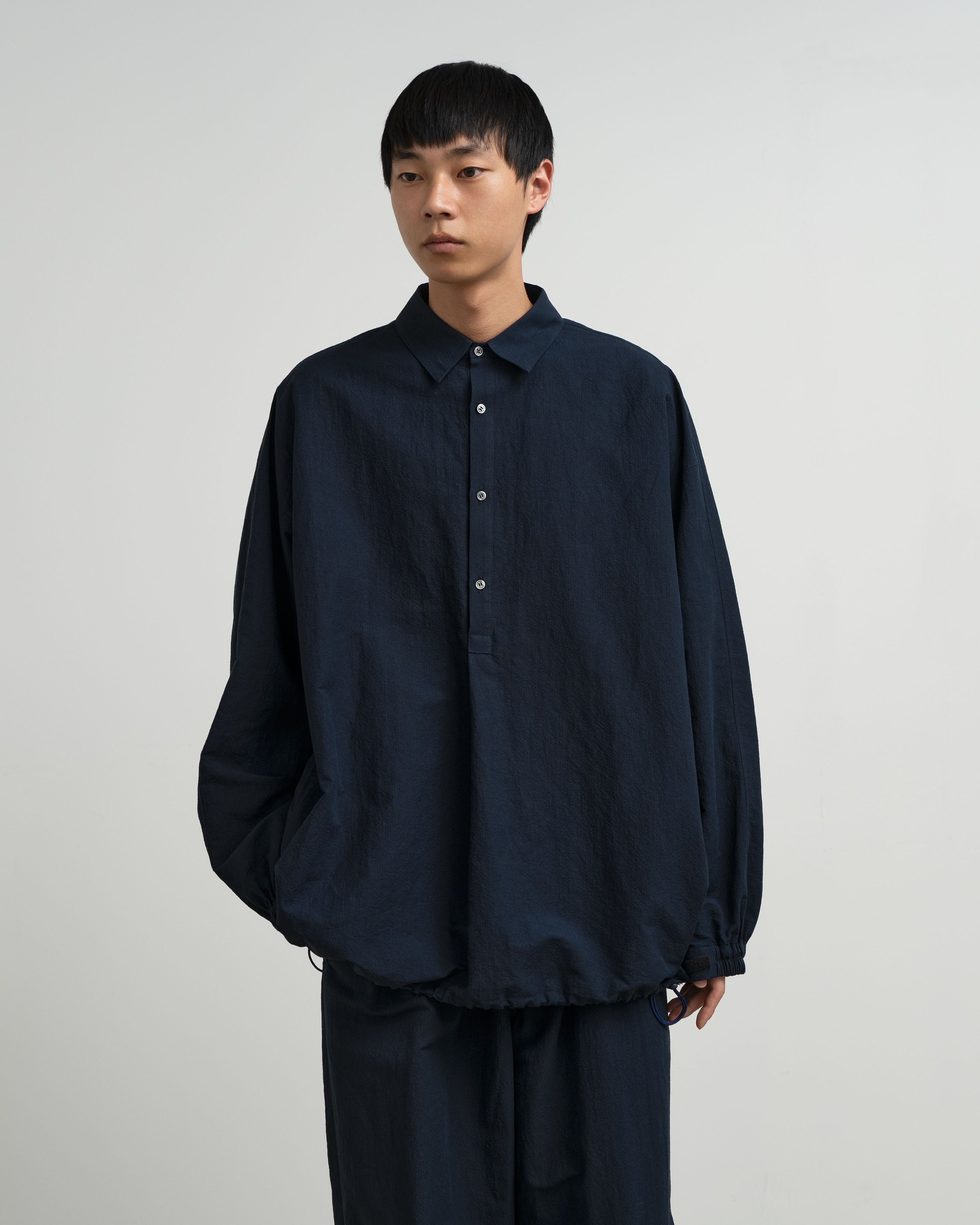 【5/23(土)発売】Cotton Linen Seersucker L/S Pullover Shirt
