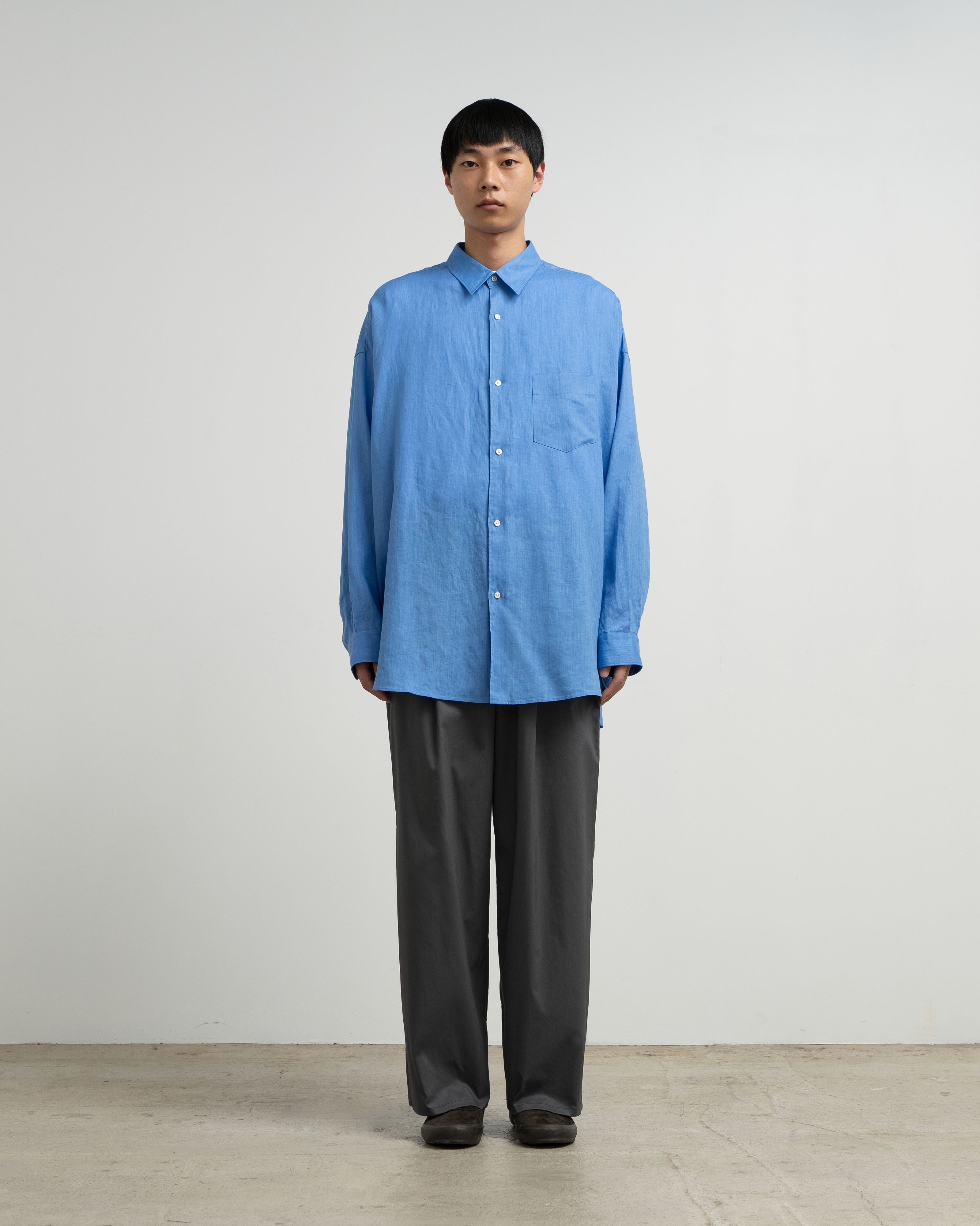 【6/20(土)発売】Linen L/S Oversized Regular Collar Shirt