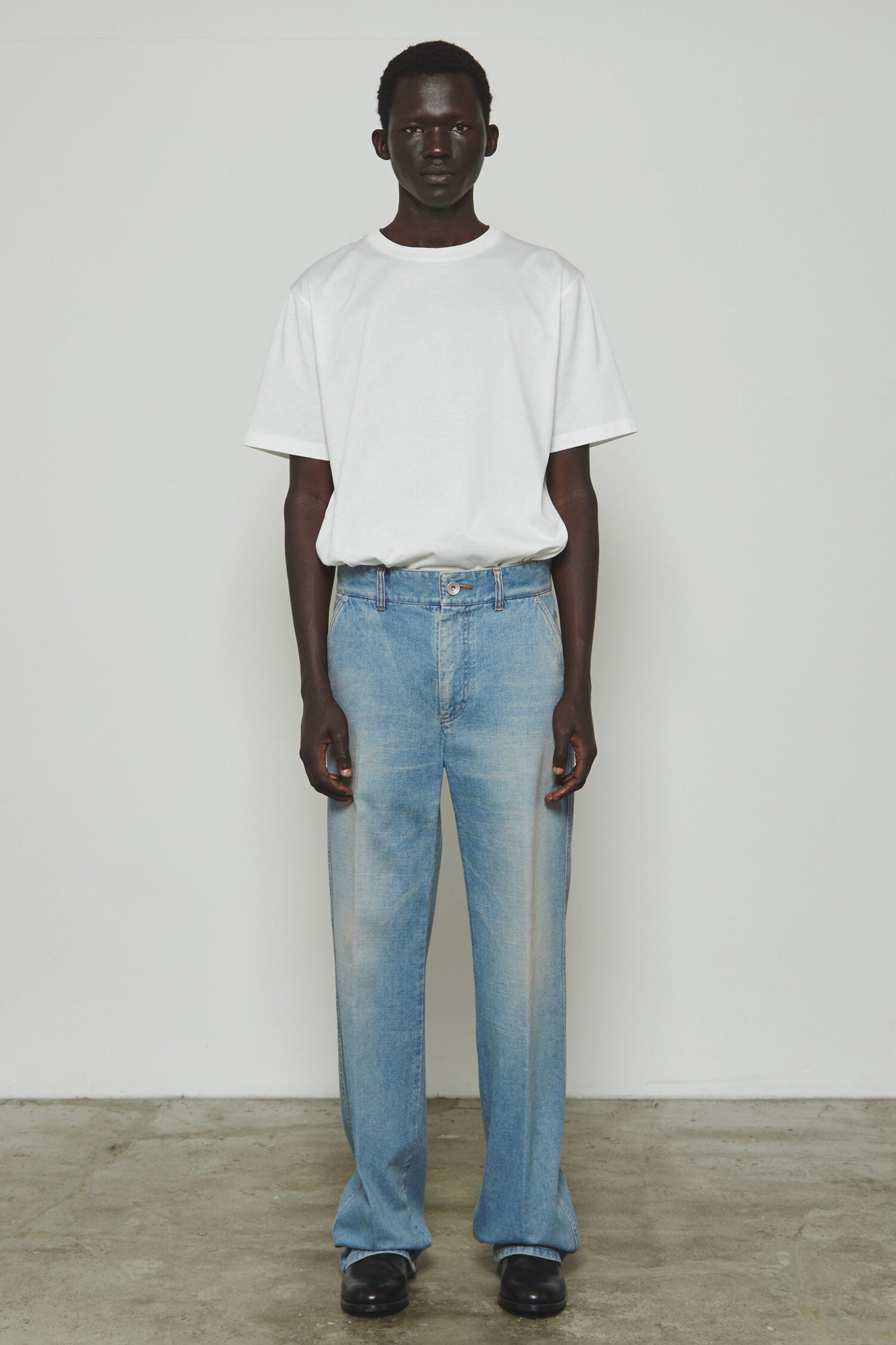 LEFT HAND DENIM STRAIGHT PANTS - BLEACH LIGHT BLUE