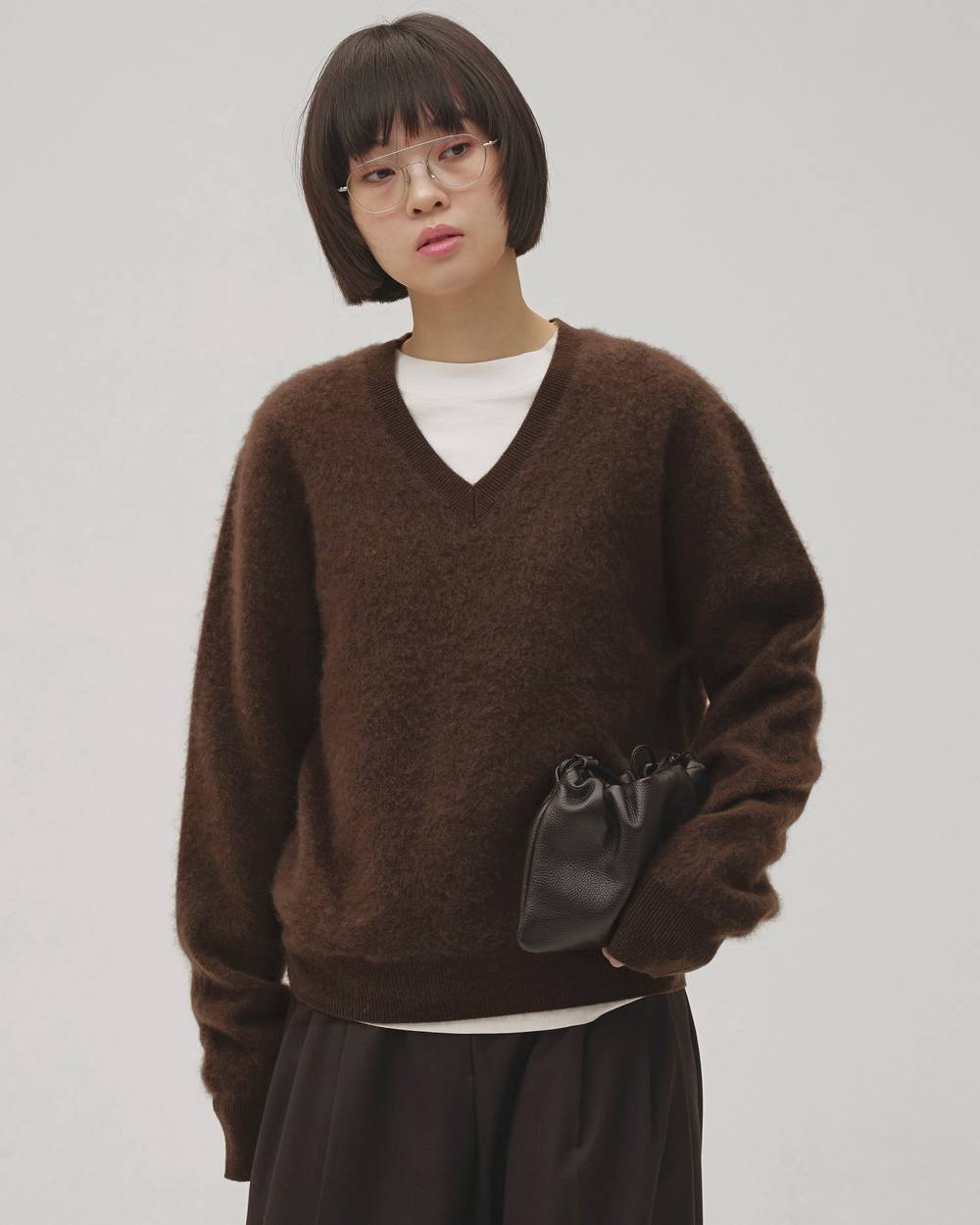 【9/24(木)発売】Woolcashmere Vneck Knit
