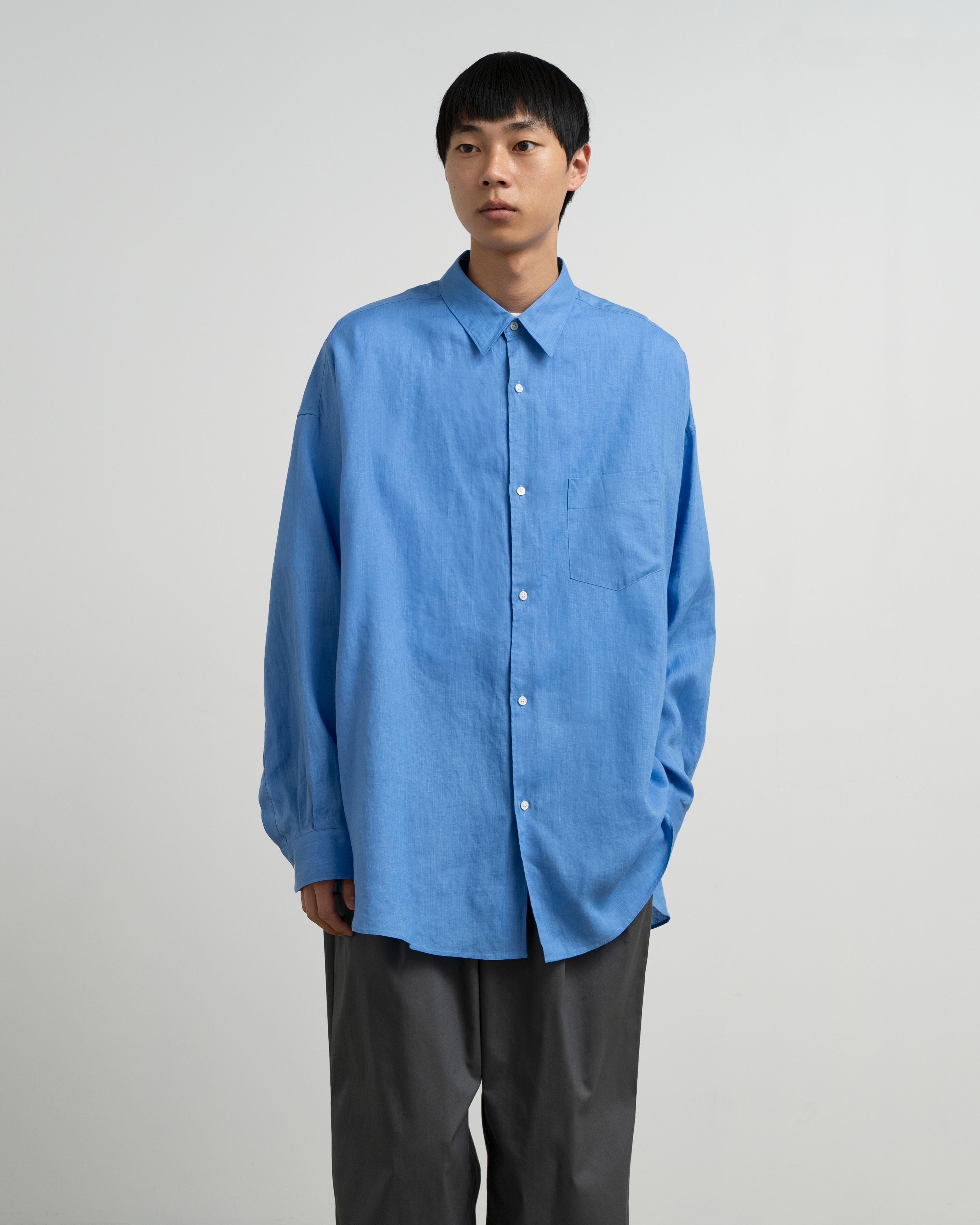 【6/20(土)発売】Linen L/S Oversized Regular Collar Shirt