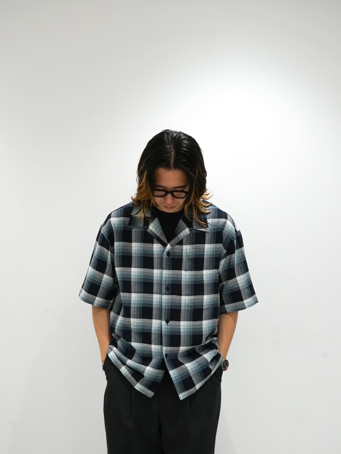 Short sleeve Rayon check shirt