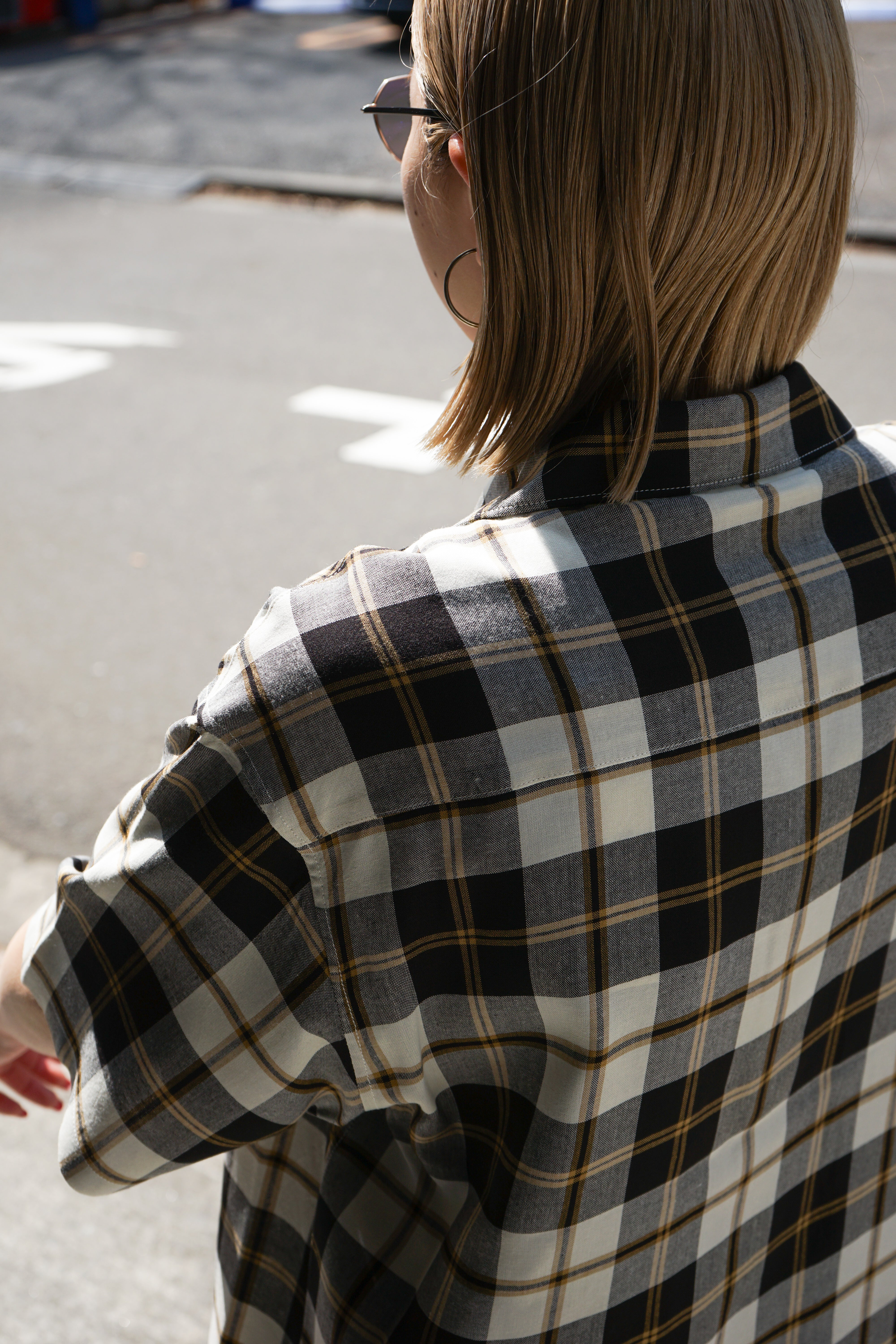 Short sleeve Rayon check shirt