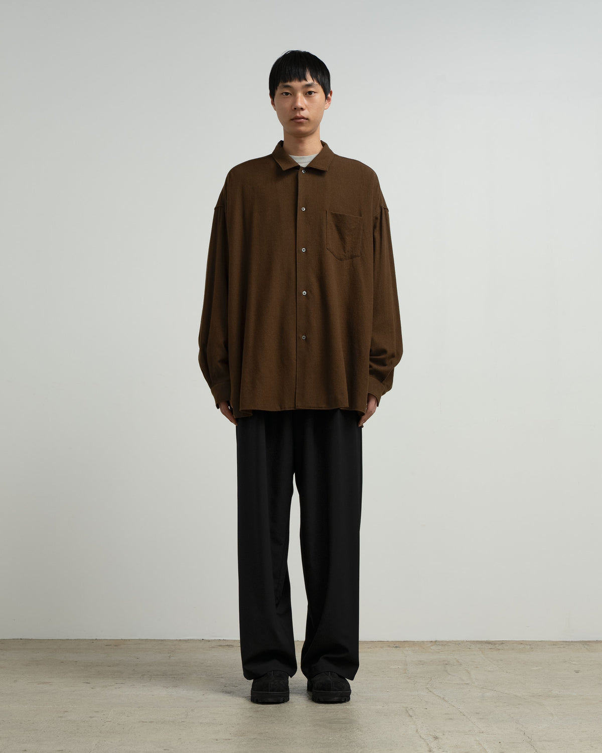 Extra Fine Wool Lawn L/S Sleeping Shirt