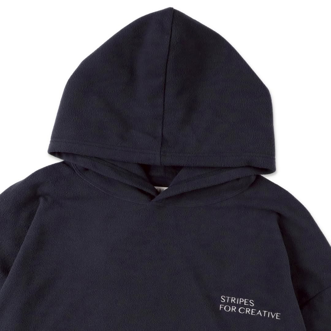 FLEECE SUPER BIG HOODY LS TEE W/DRAWSTRINGS