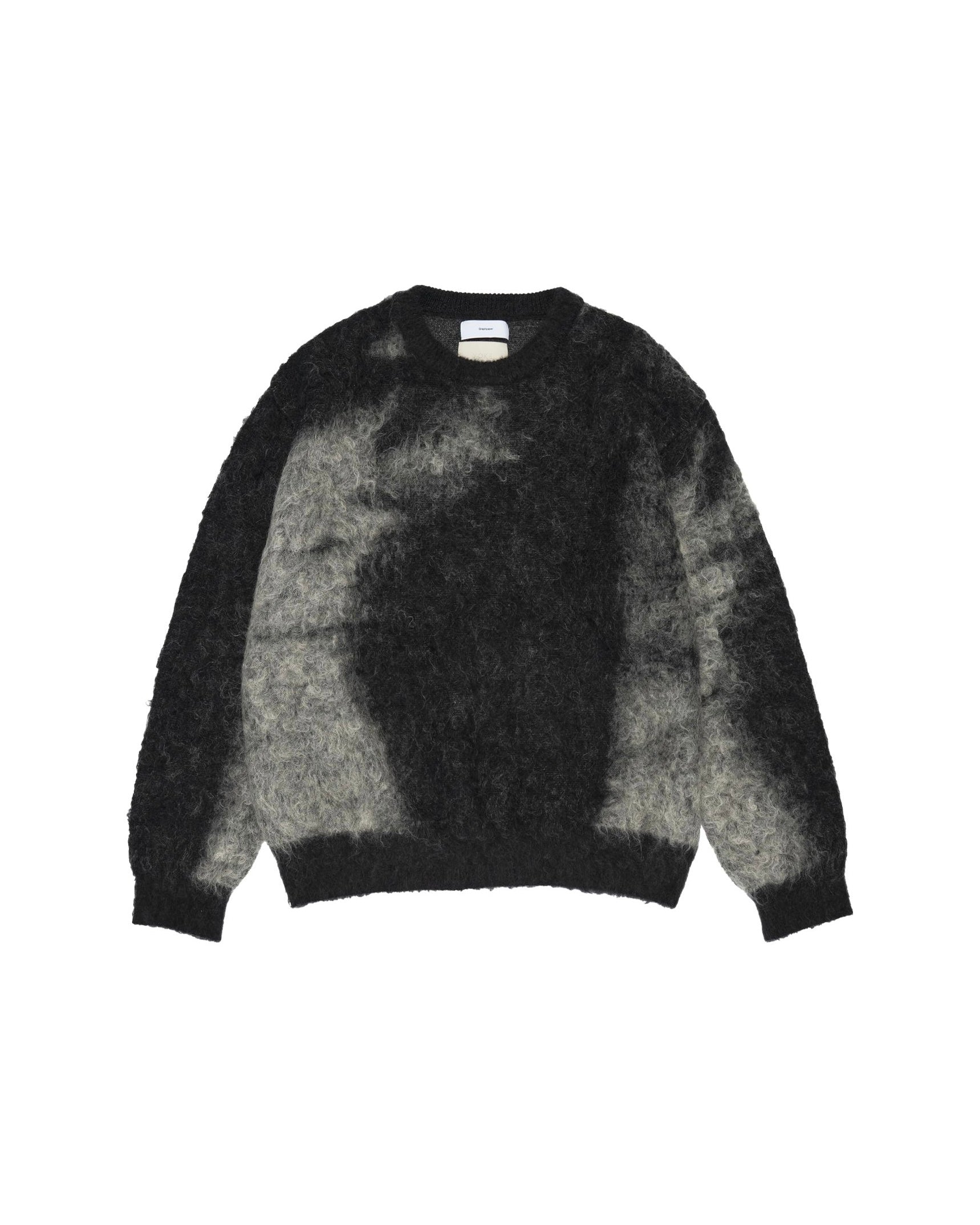 Graphpaper-YOKE for Graphpaper ABSTRACT JACQUARD CREWNECK SWEATER