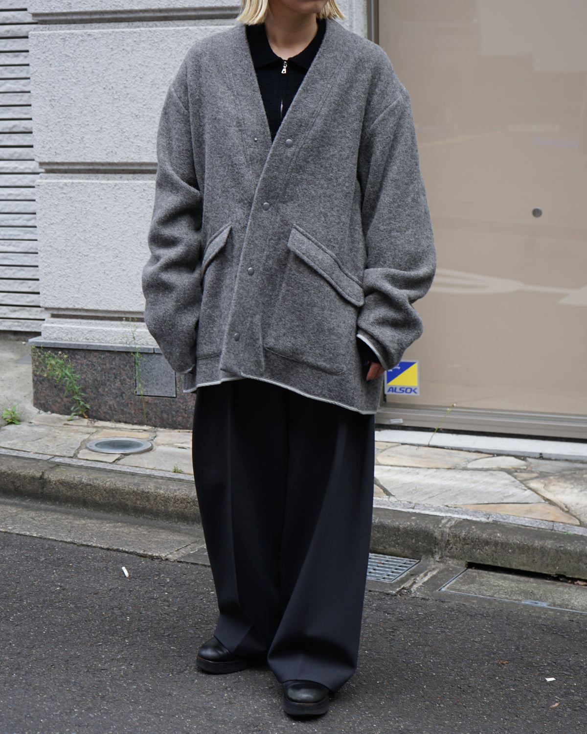 SNAP BUTTON BLOUSON B