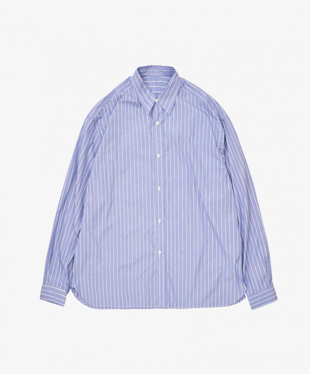wide shirt high count white stripe