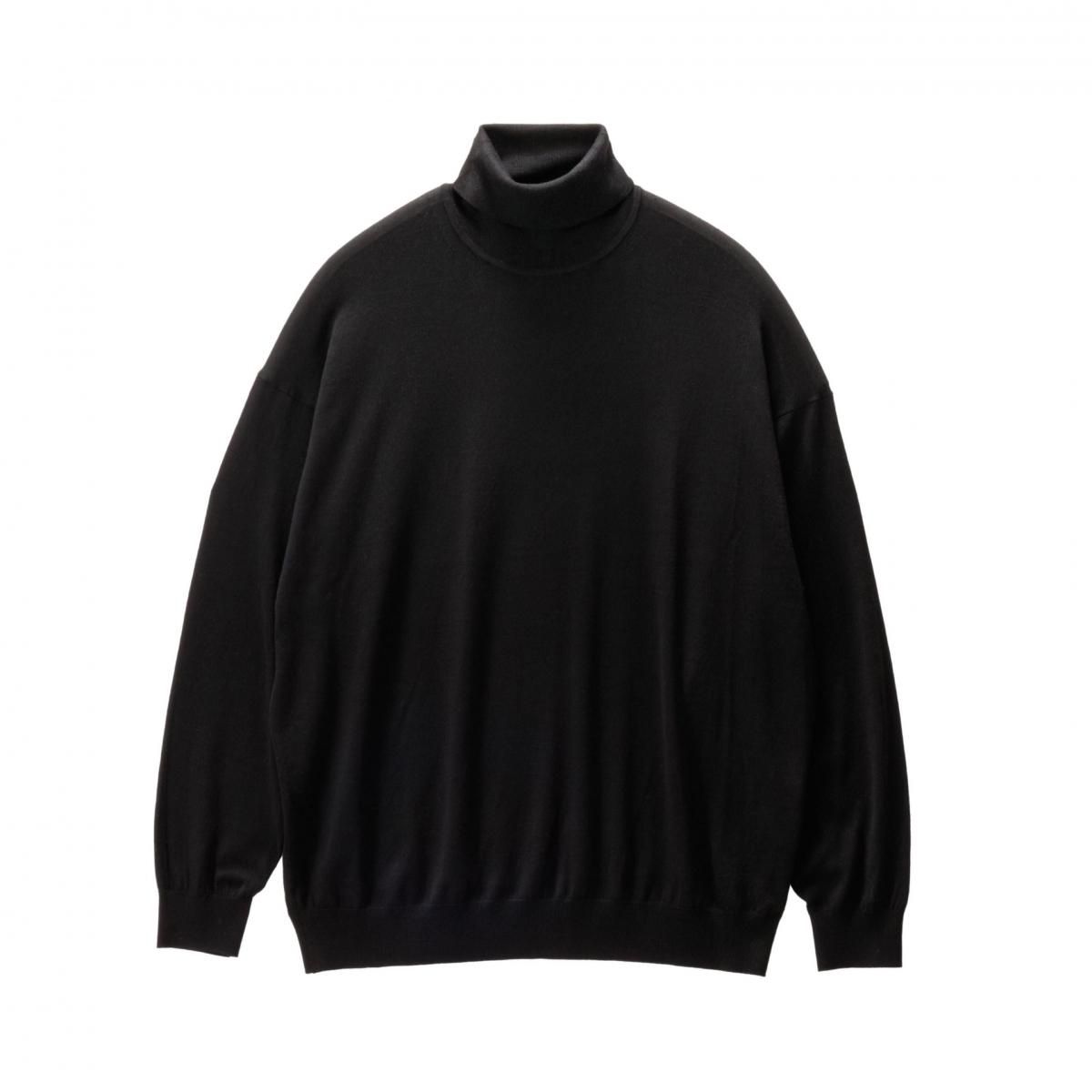 High Gauge L/S Oversized High Neck Knit